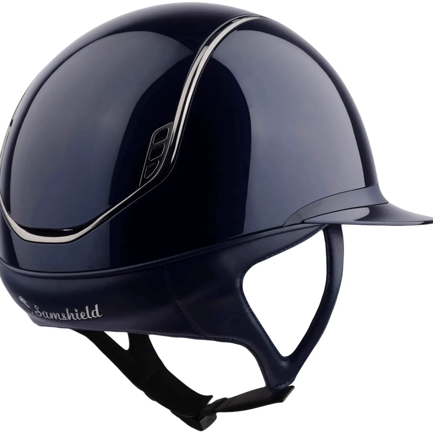 Reithelm Miss Shield 2.0 Shadowglossy, Trim + Blason Black Chrome, 5 Swarovski
