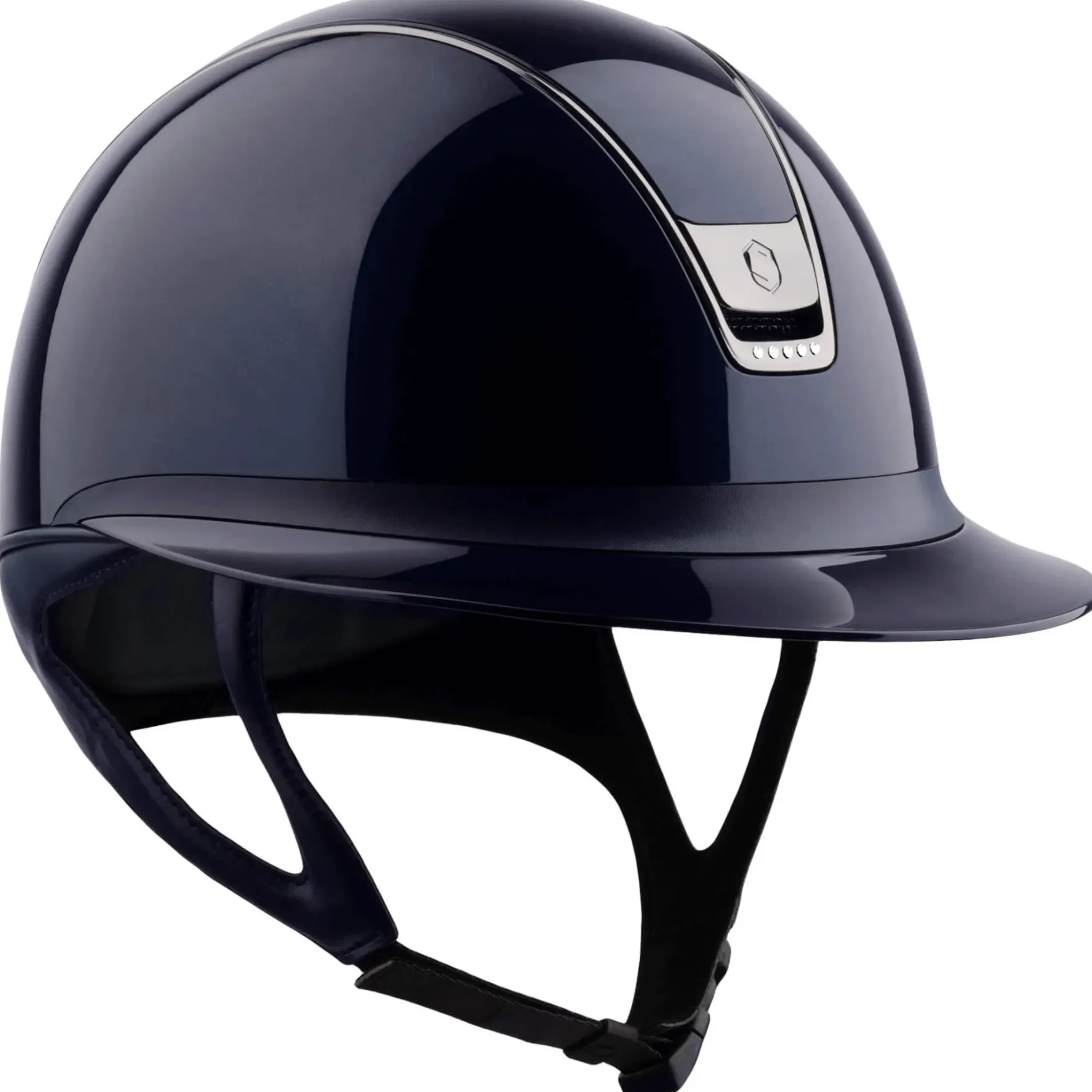 Reithelm Miss Shield 2.0 Shadowglossy, Trim + Blason Black Chrome, 5 Swarovski