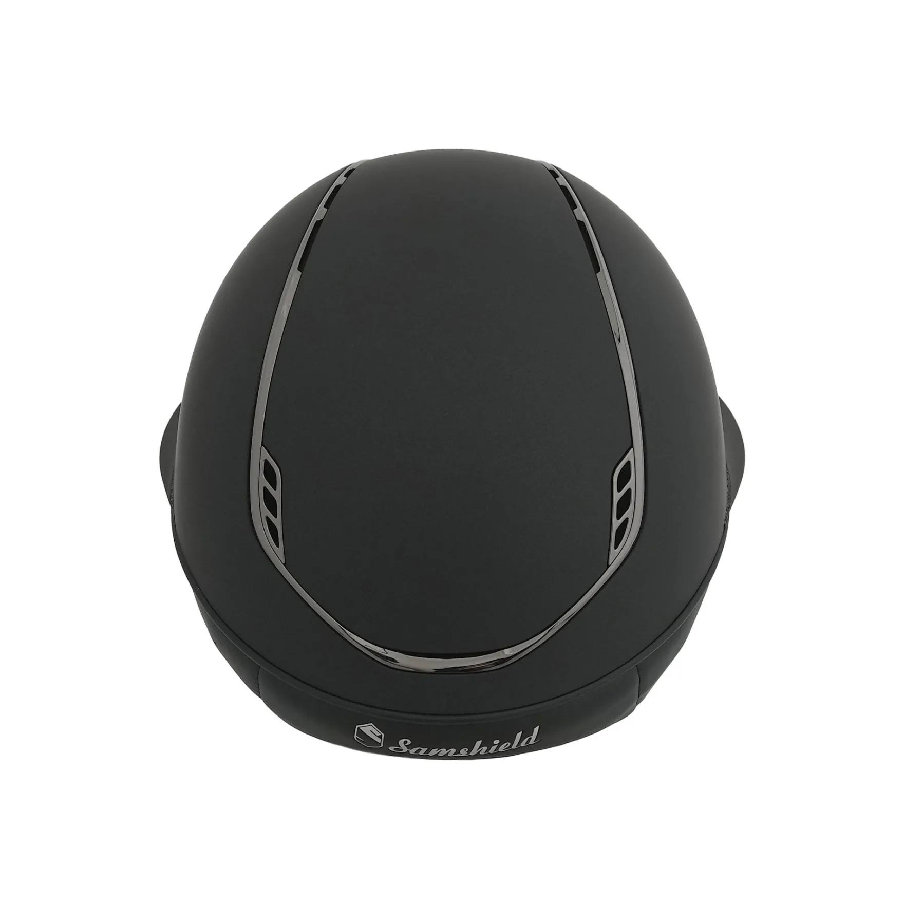 Reithelm Miss Shield 2.0 Shadowmatt, FB Crystal Fabric Swarovski, Trim+Blason Black Chrome
