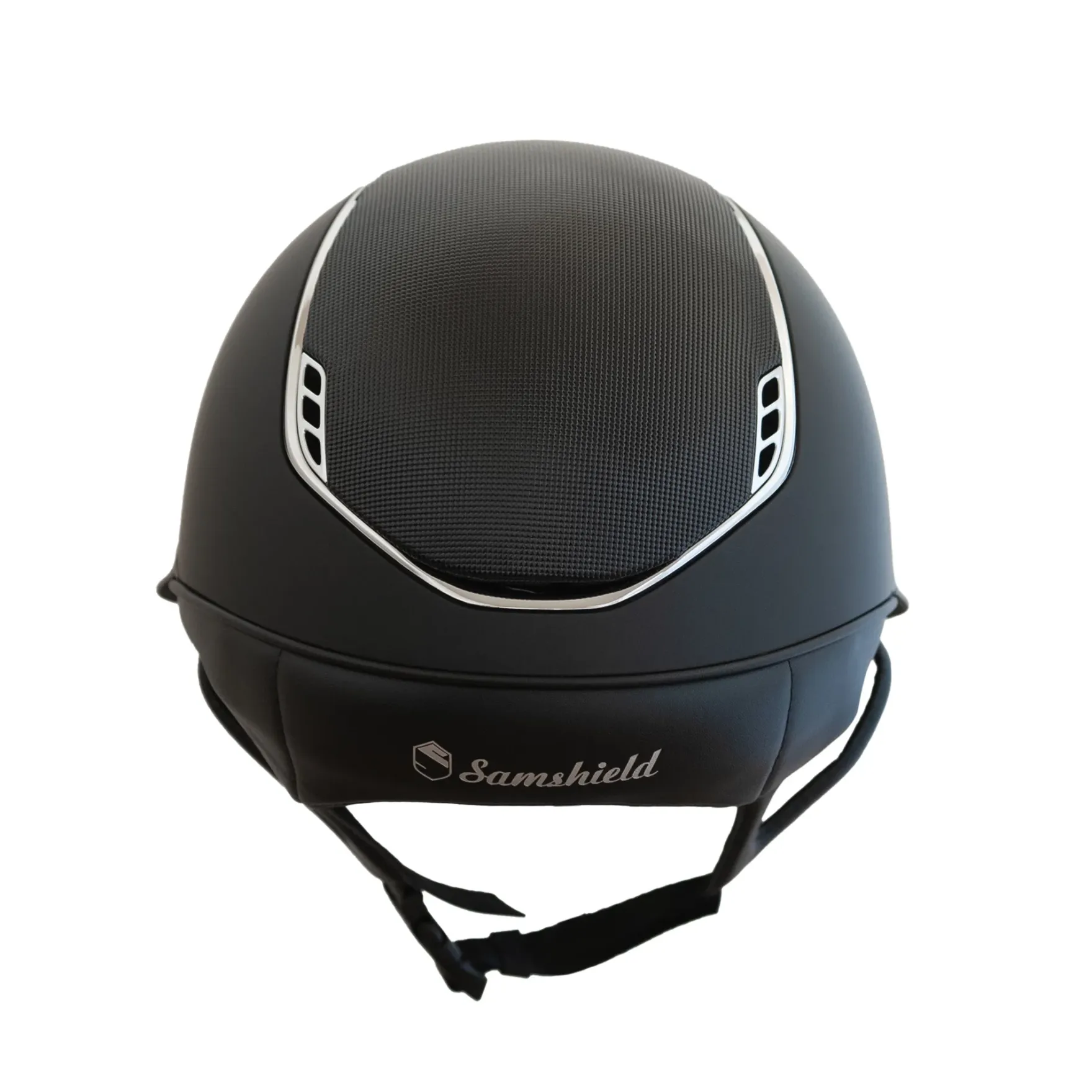 Reithelm Miss Shield 2.0 Shadowmatt, Top + Frontal Band Shimmer, Trim+Blason Chrome