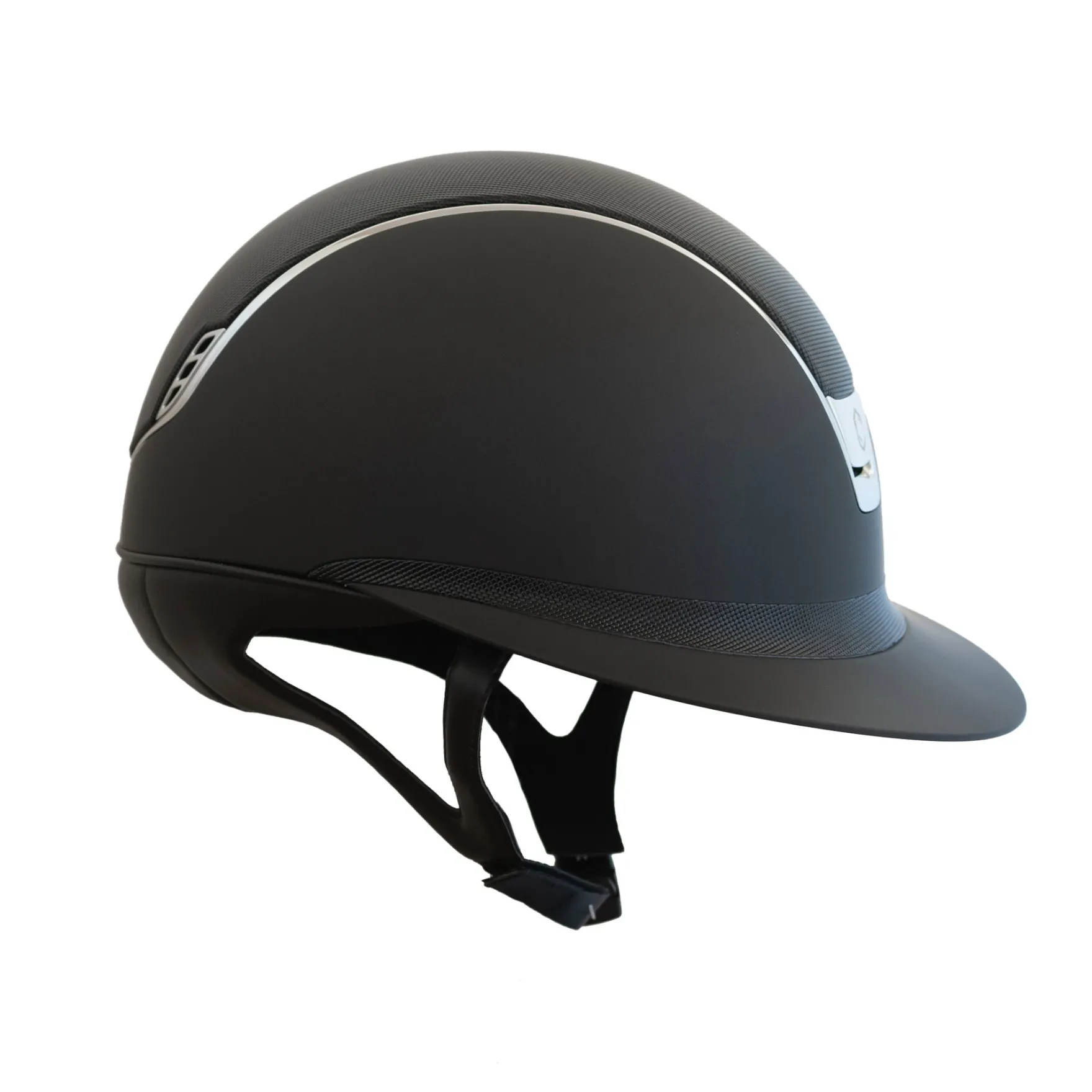 Reithelm Miss Shield 2.0 Shadowmatt, Top + Frontal Band Shimmer, Trim+Blason Chrome
