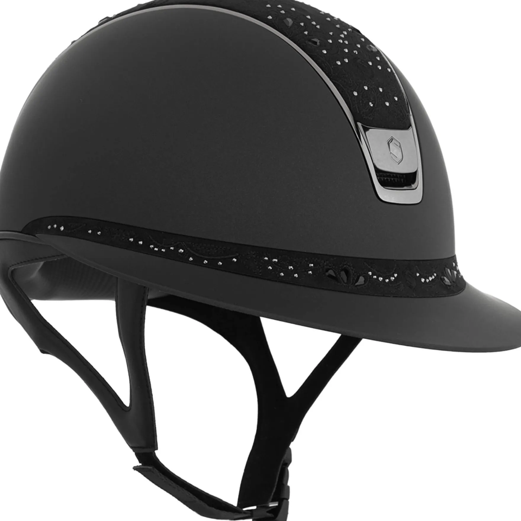 Reithelm Miss Shield 2.0 SM, Top+FB Crystal Bloom Black, Trim+Blason Black Chrome