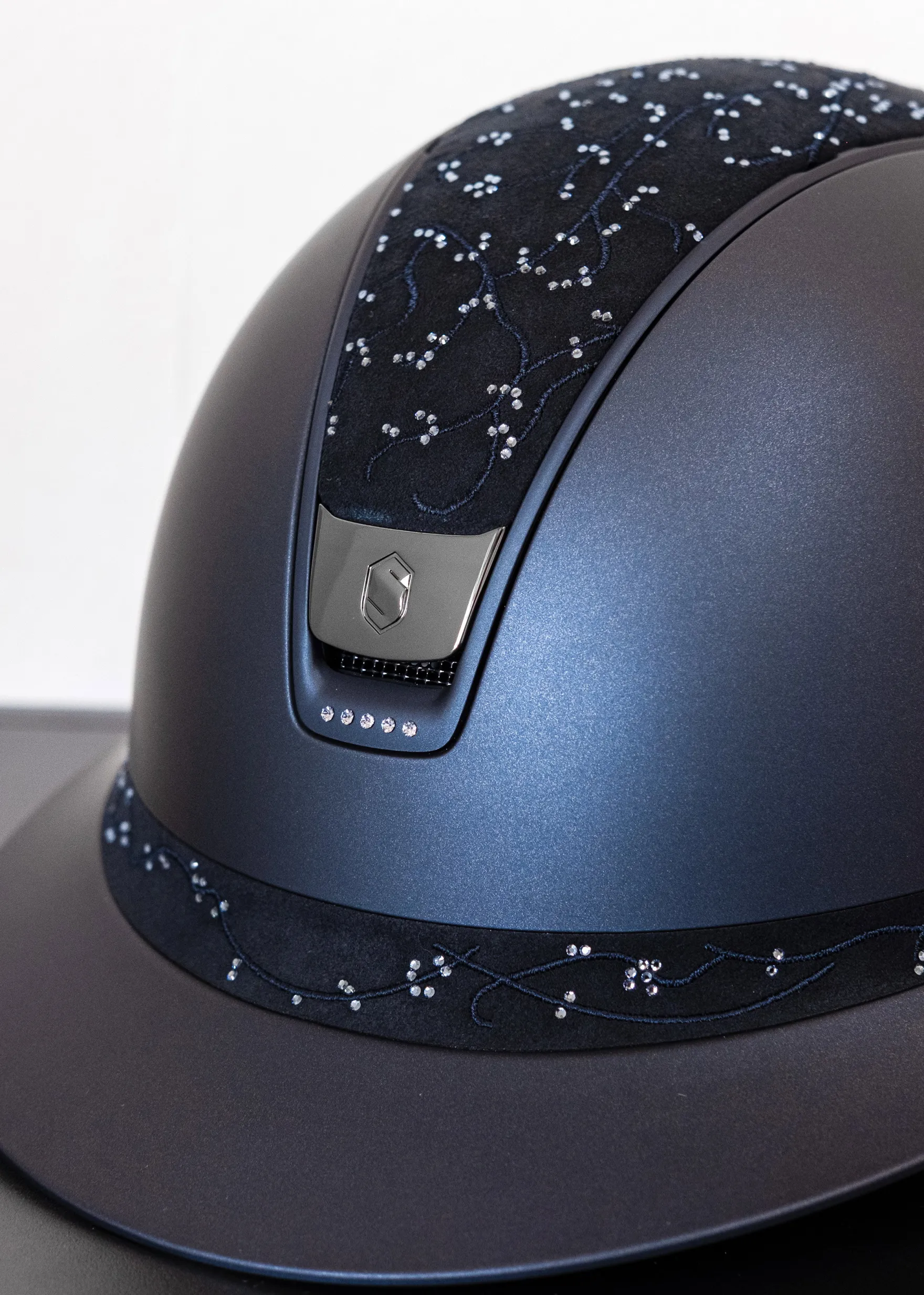 Reithelm Miss Shield 2.0 SM,Top+FB Crystal Leaf,Trim Matt,Blason Blk Chrome,5 SwLight Blue
