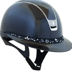 Reithelm MS 2.0 SG,FB Flwr Sw Jewelry Majestic Blu, Trim Chrme Slvr, Blason Cryst Fab Slvr