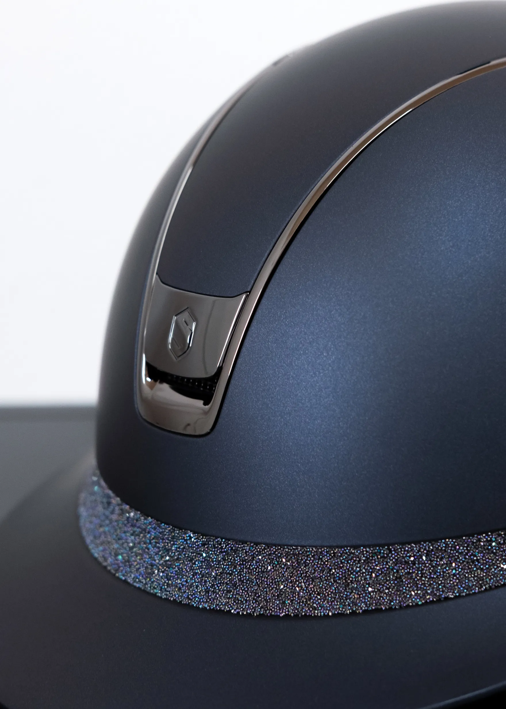 Reithelm MS 2.0 SM, FB Crystal Fabric Swarovski Paradise Shine, Trim + Blason Black Chrome