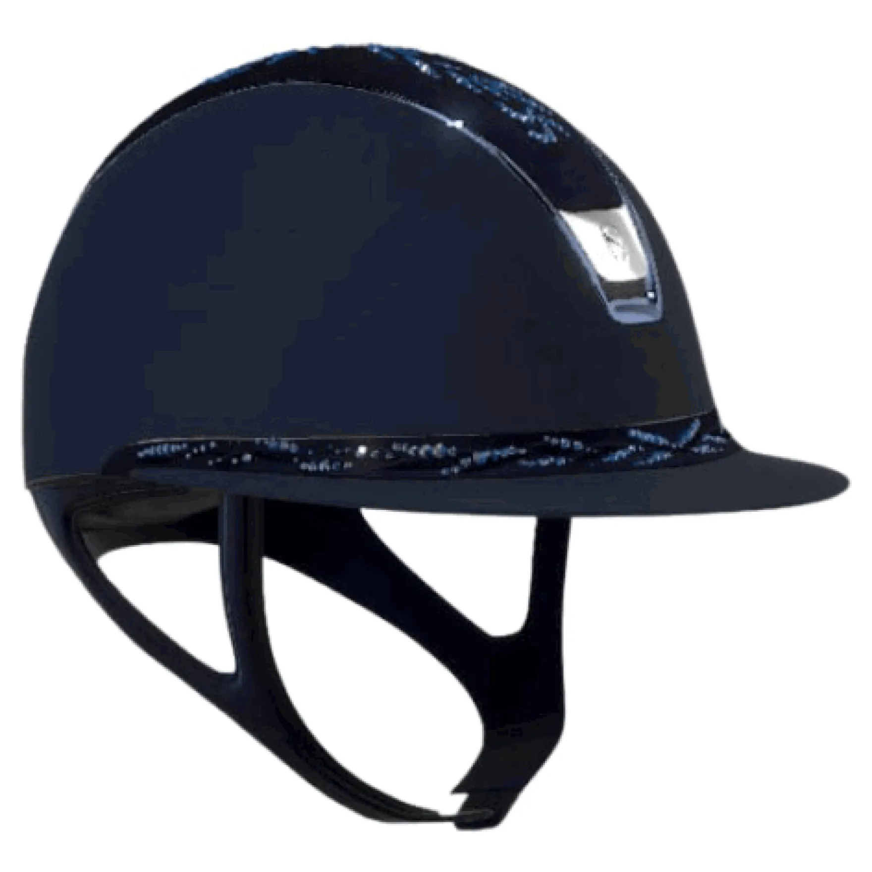 Reithelm MS 2.0 SM,Top + FB Flower Swarovski, Trim Metallic Navy, Blason Chrome