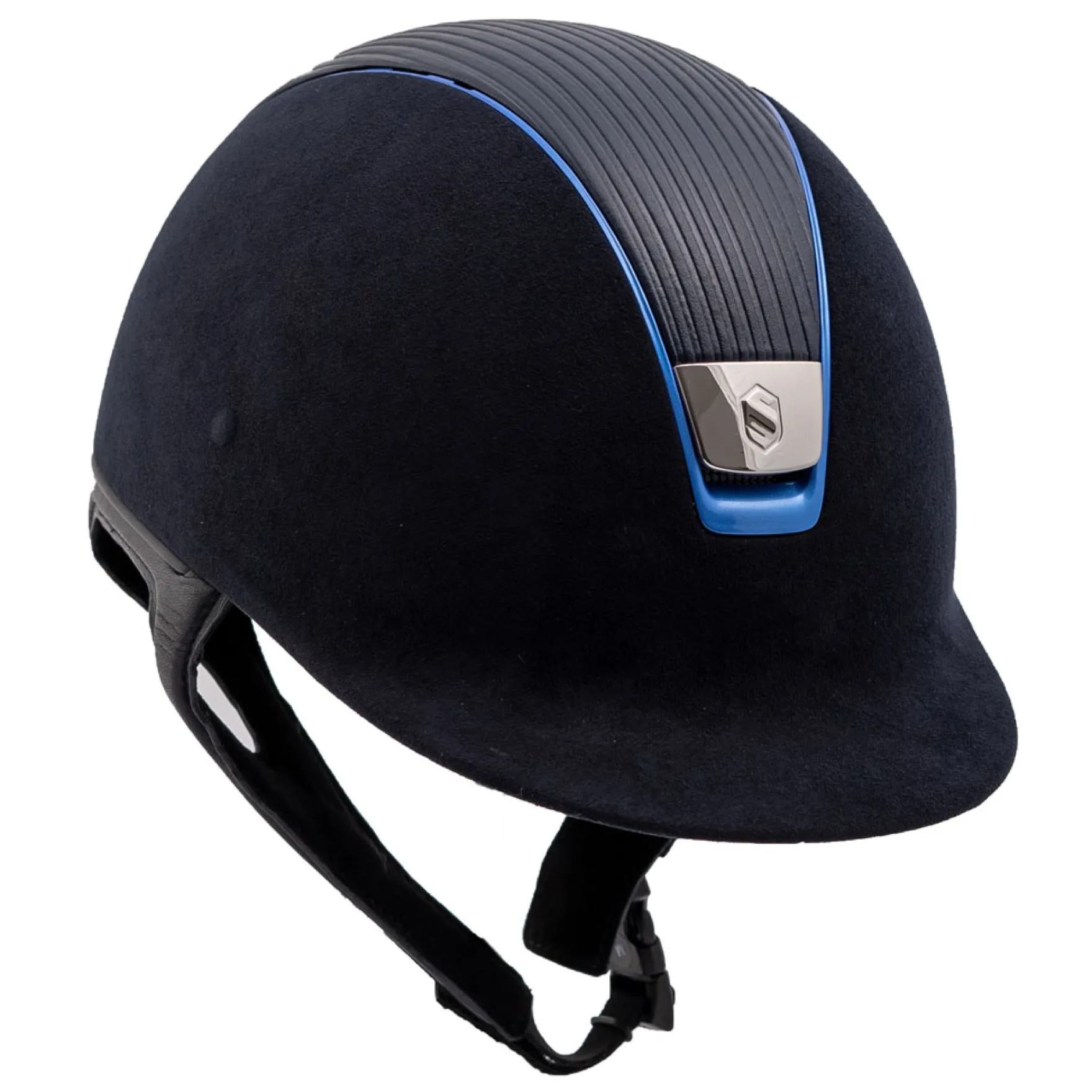 Reithelm Premium, Top Leather, Trim Chrome Blue, Blason Chrome