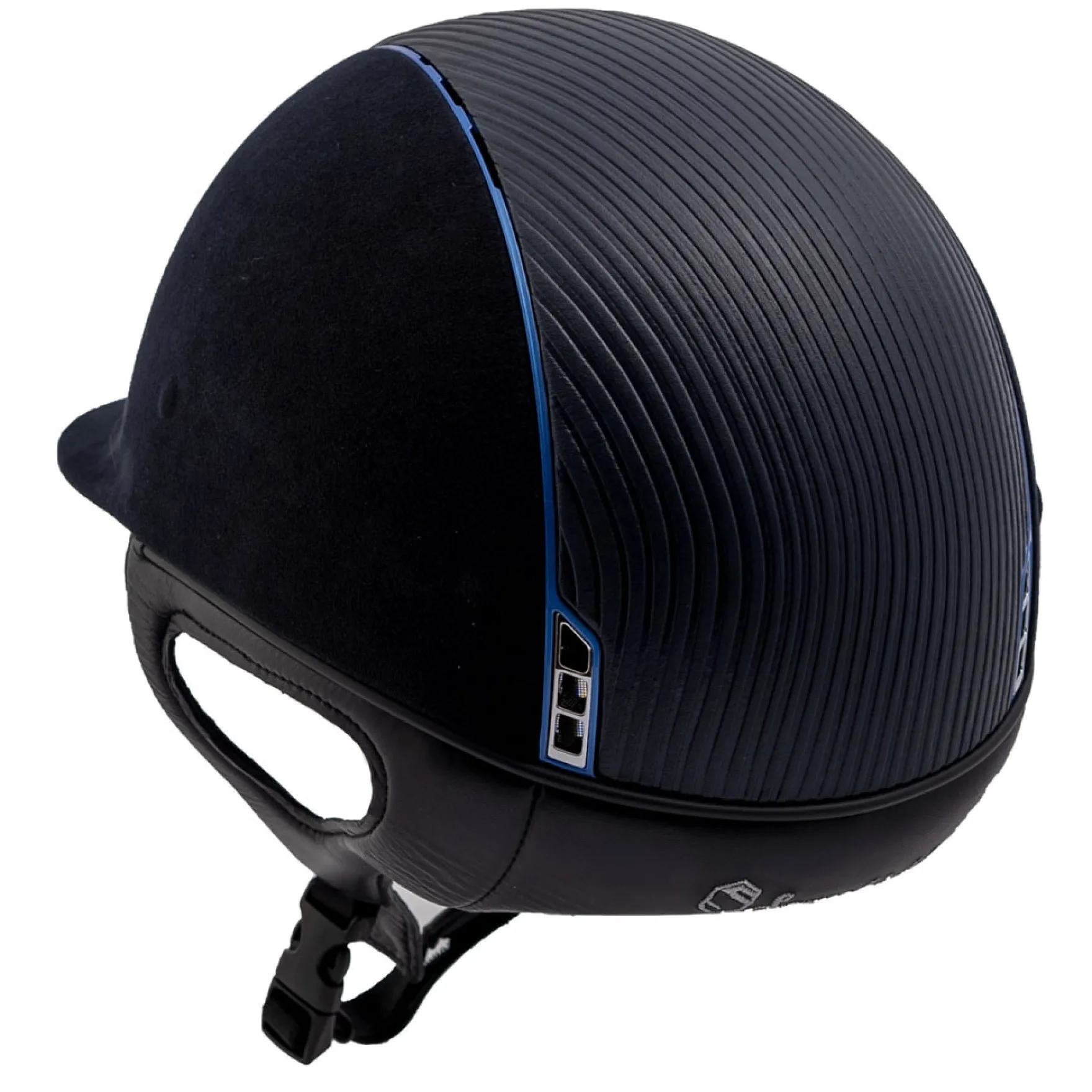 Reithelm Premium, Top Leather, Trim Chrome Blue, Blason Chrome