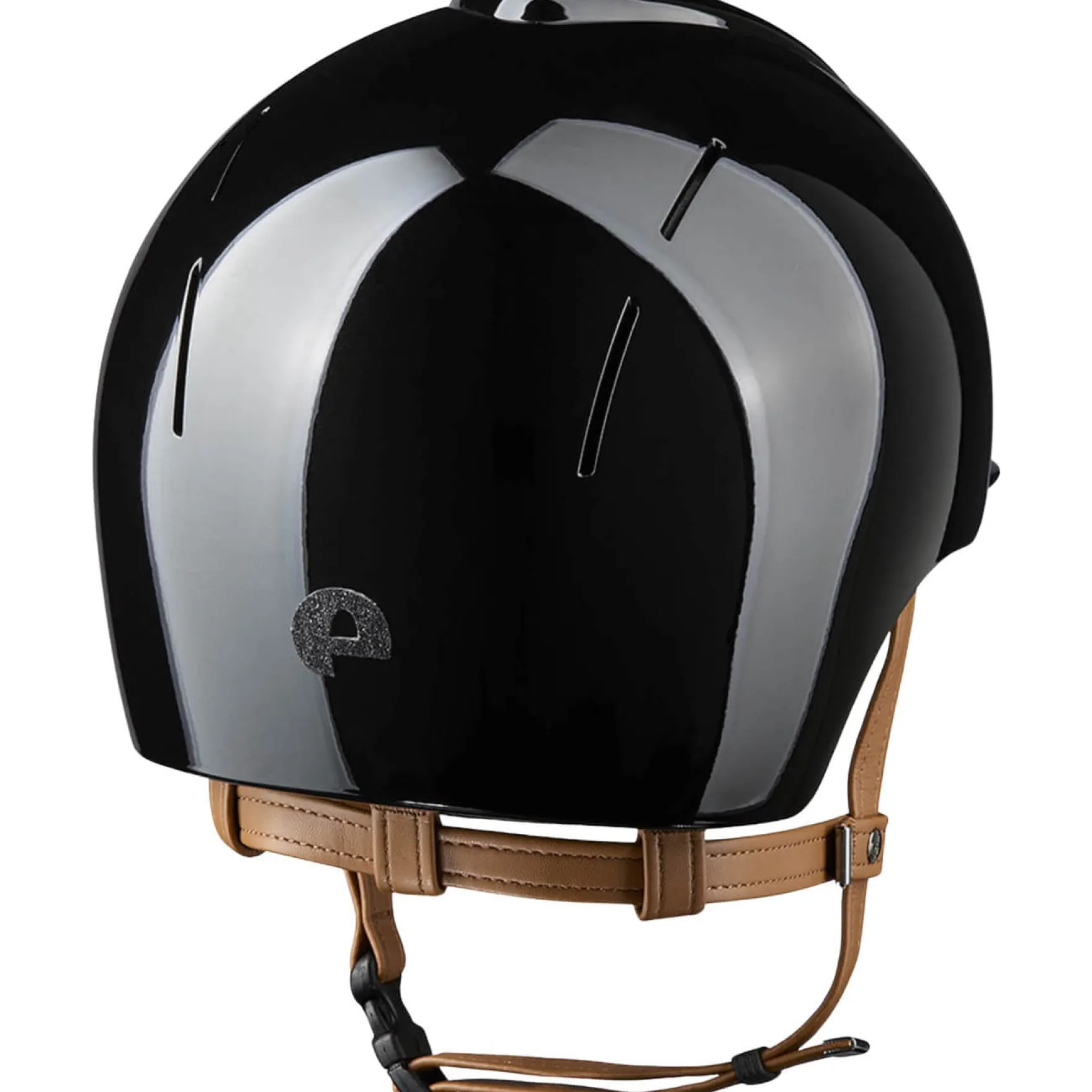 Reithelm Smart NOVA Metal Polish Star mit Beigen Kinnriemen