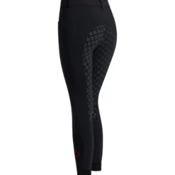 Reithose Damen American, Vollbesatz, Full-Grip, High Waist, Winterreithose