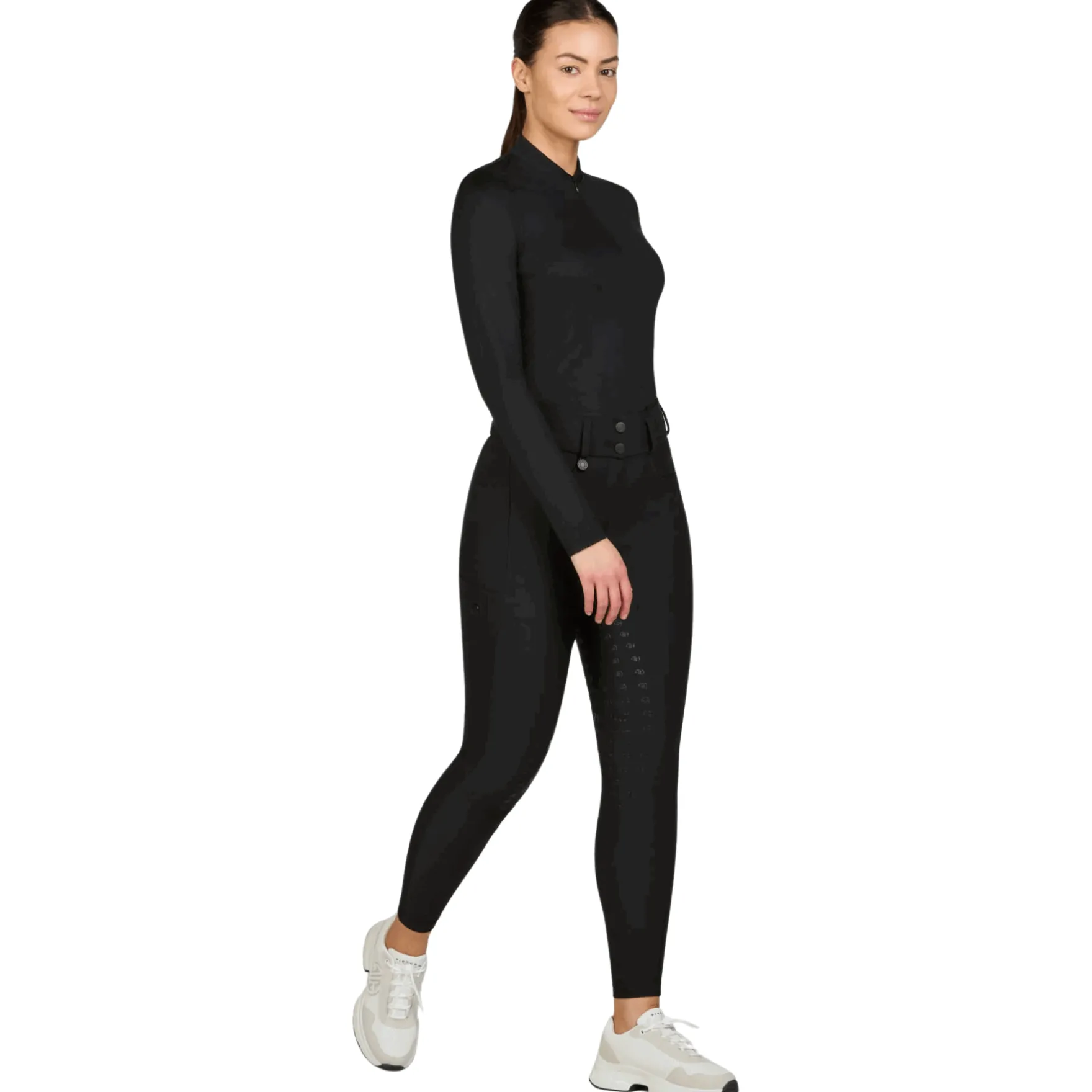Reithose Damen Amia GripTec, Vollbesatz, Full-Grip