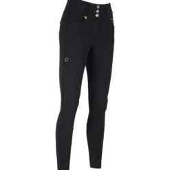 Reithose Damen Candela FlexTec Leather, Vollbesatz, Kunstleder-Besatz