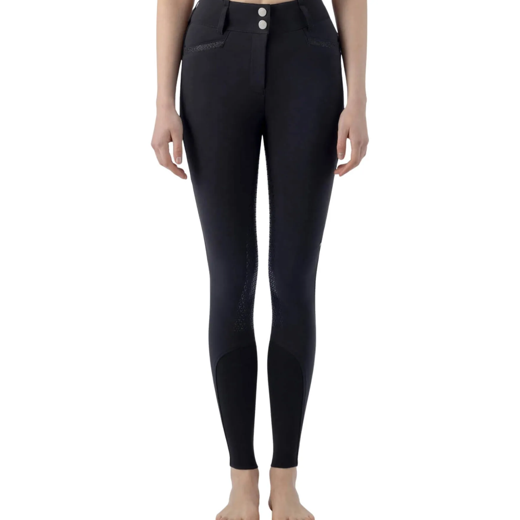 Reithose Damen Crystalef, Vollbesatz, Full-Grip, High Waist
