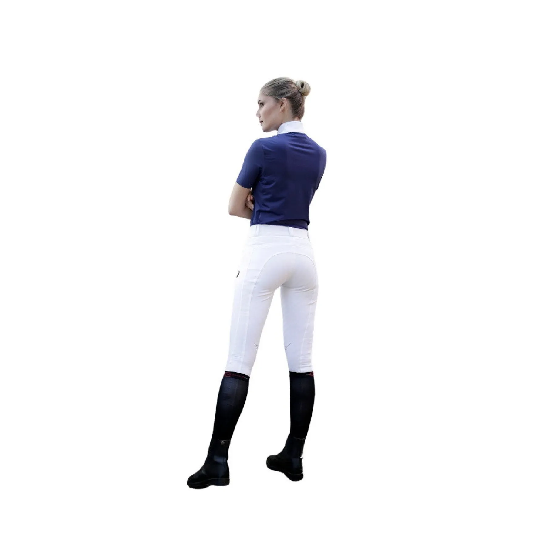 Reithose Damen Detroit, Vollbesatz, Full-Grip, High Waist