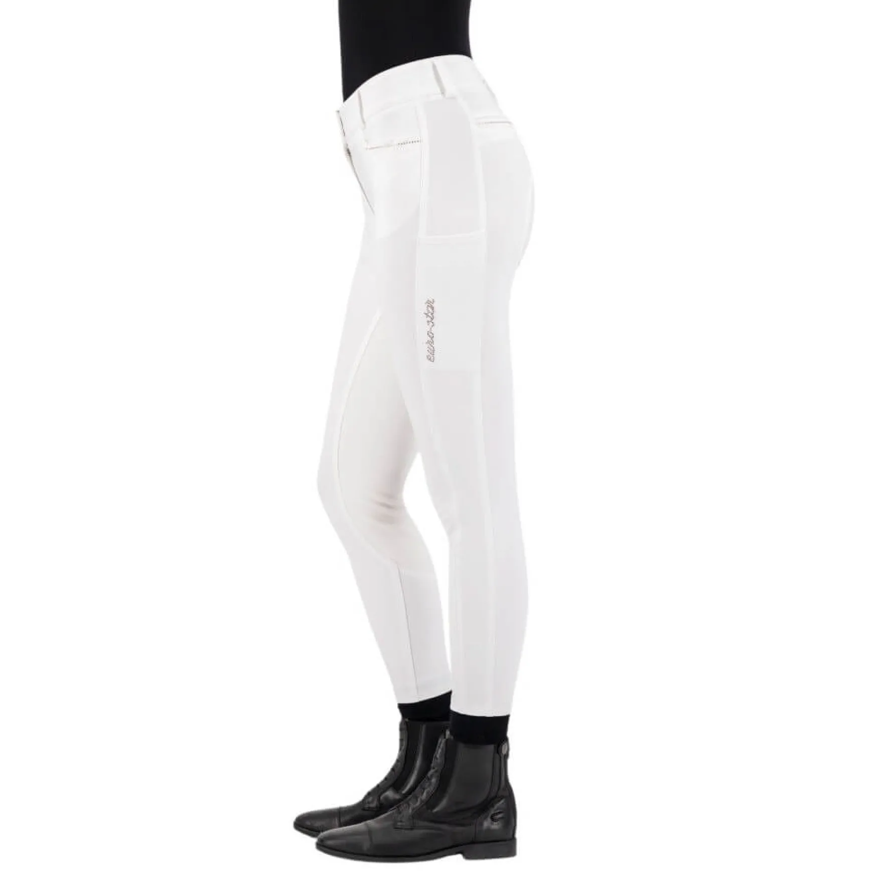 Reithose Damen ESArielle Comp Grip Connect, Vollbesatz, Full-Grip