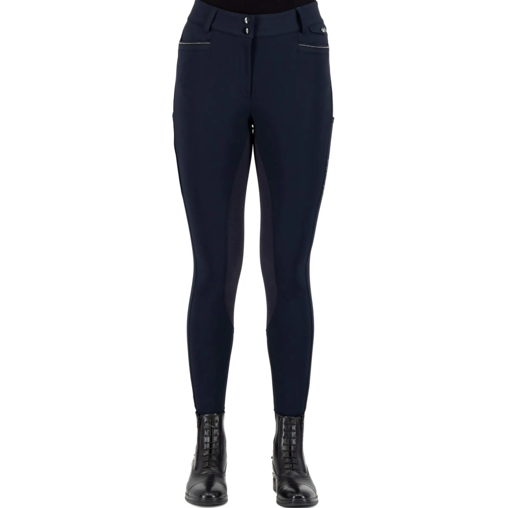 Reithose Damen ESArielle Grip Connect, Vollbesatz, Full-Grip
