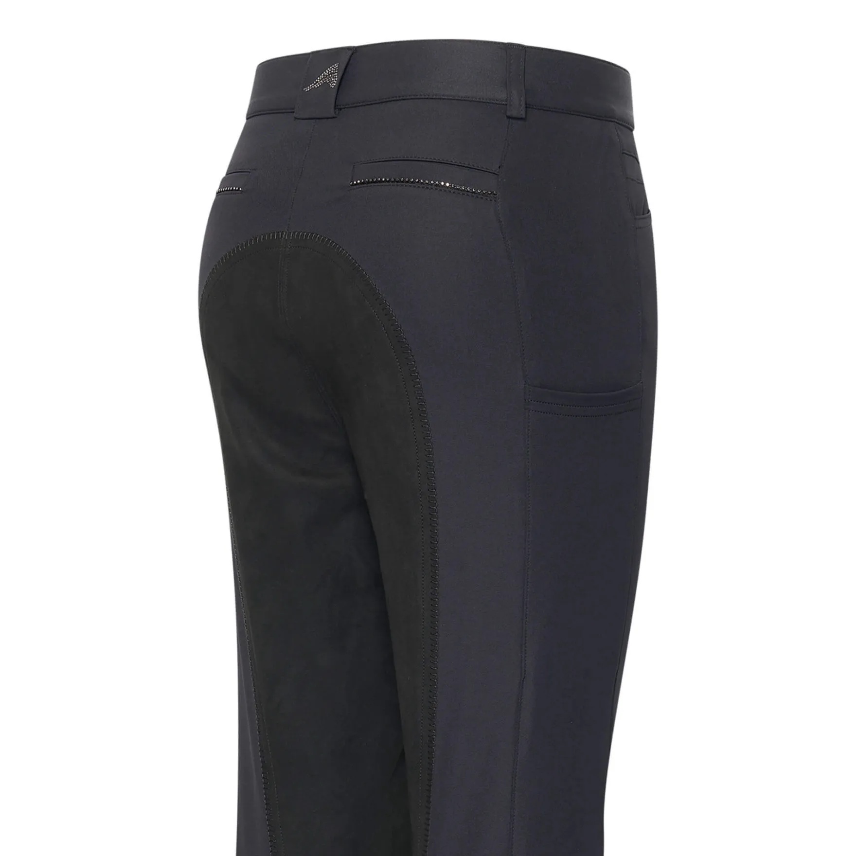 Reithose Damen ESArista Sparkle Jodhpur HW24, Vollbesatz, Kunstleder