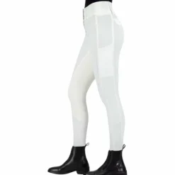 Reithose Damen ESAurelia Competition, High Waist, Vollbesatz
