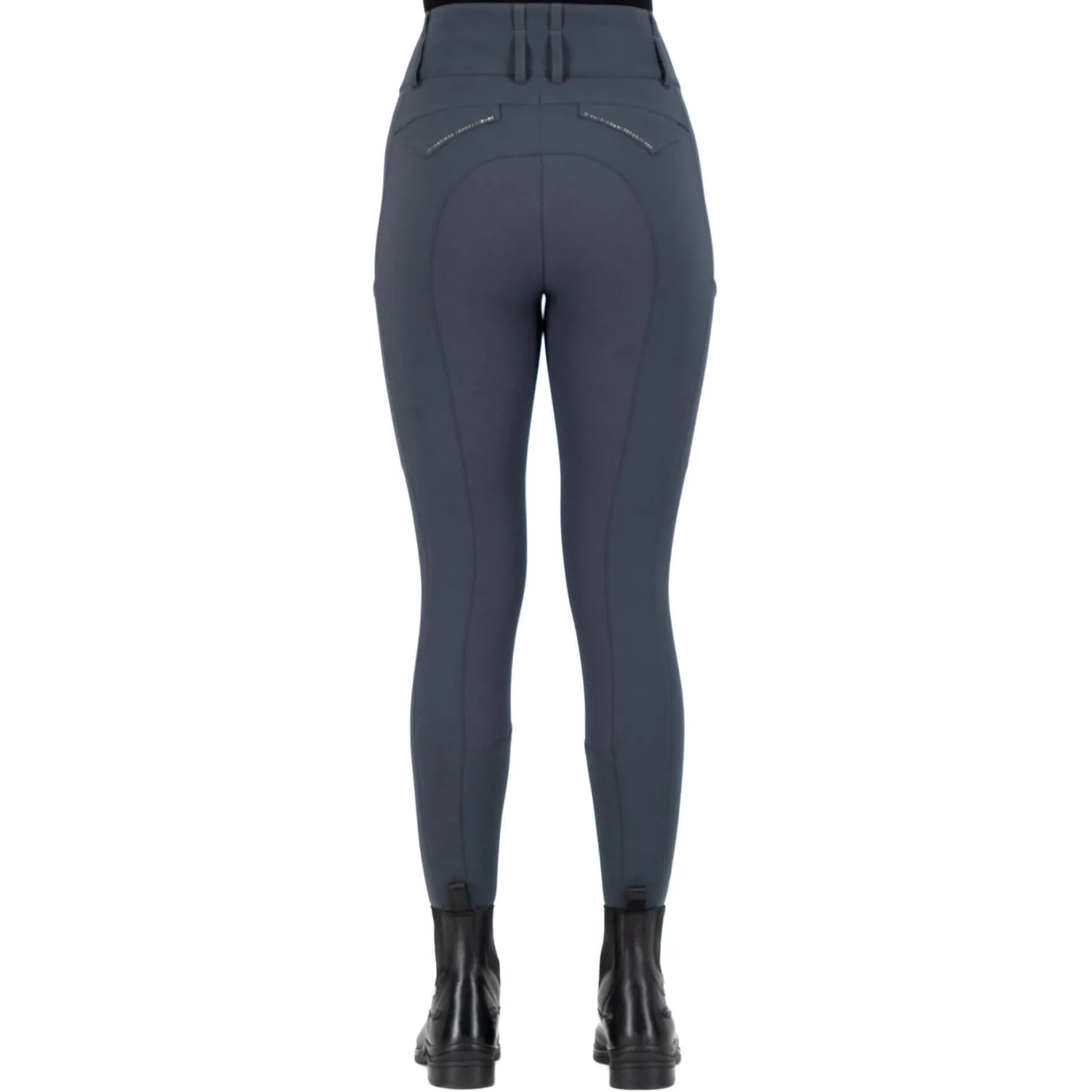 Reithose Damen ESAurelia, High Waist, Vollbesatz
