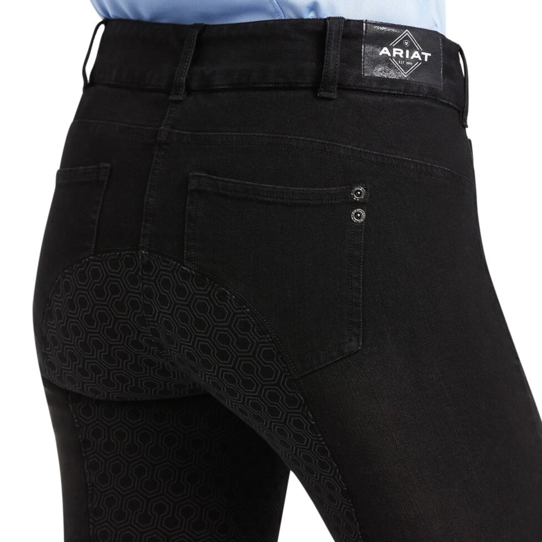 Reithose Damen Halo Denim FS FS22, Vollbesatz. Full-Grip