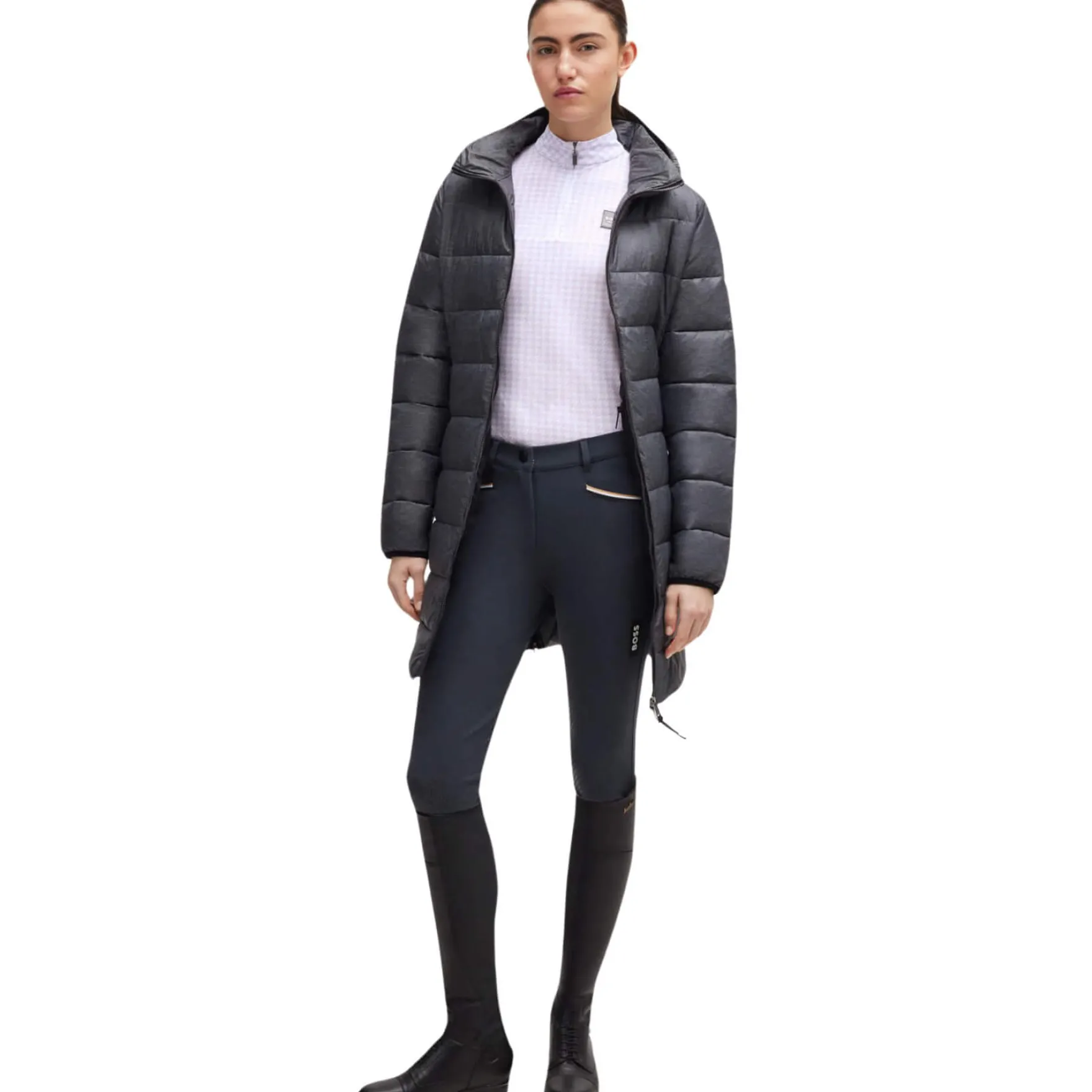 Reithose Damen Hazel HW24, Kniebesatz, Knee-Grip
