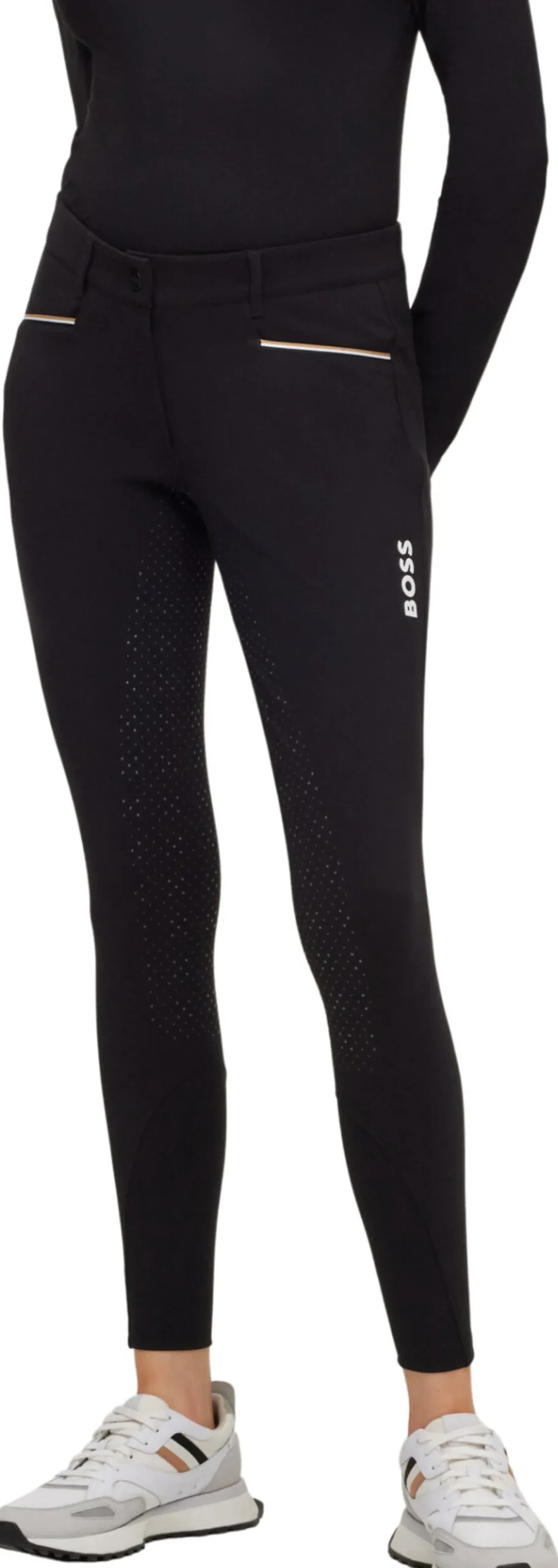 Reithose Damen Heather, Vollbesatz, Full-Grip