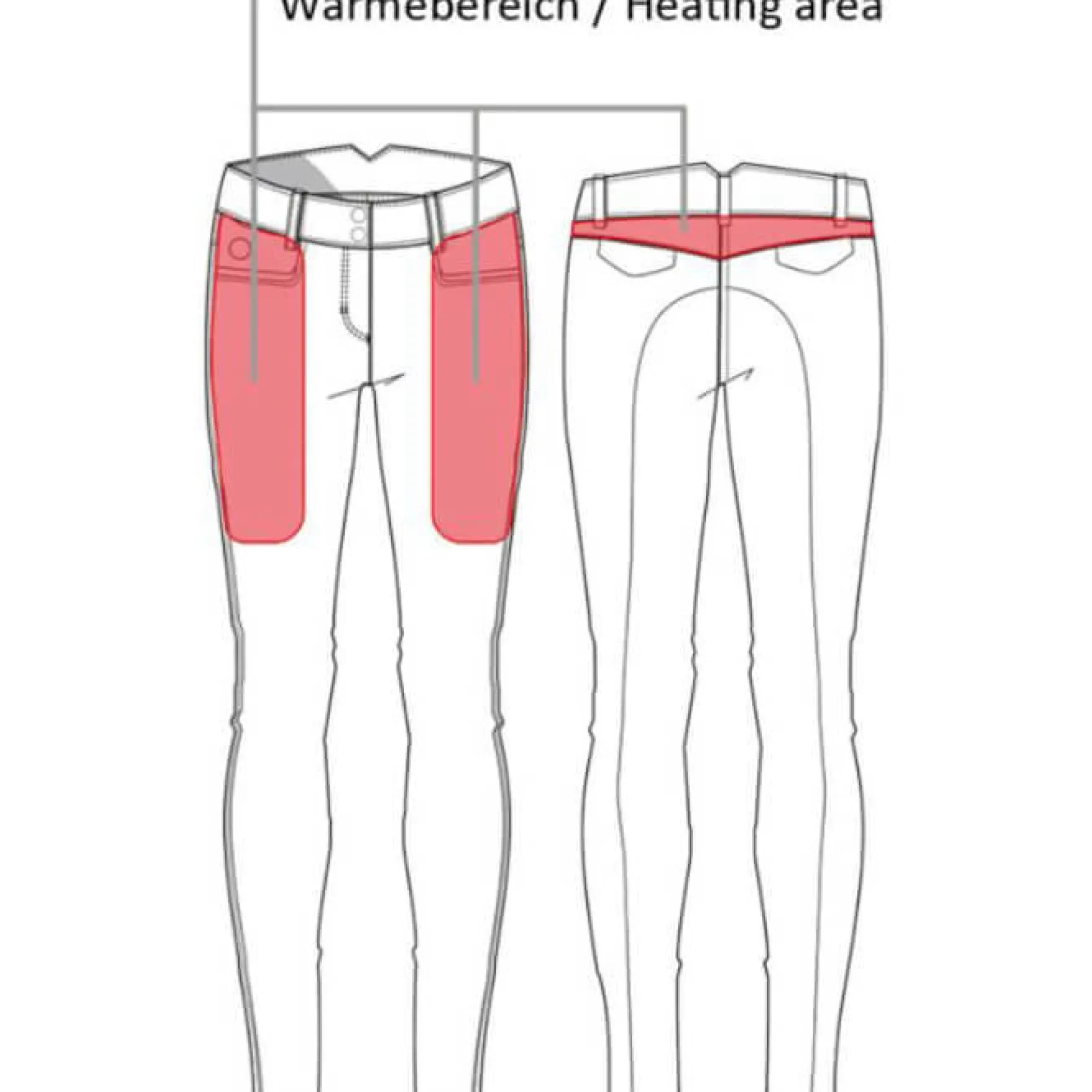 Reithose Damen Keep Warm Style, Vollbesatz, Full-Grip, beheizbar