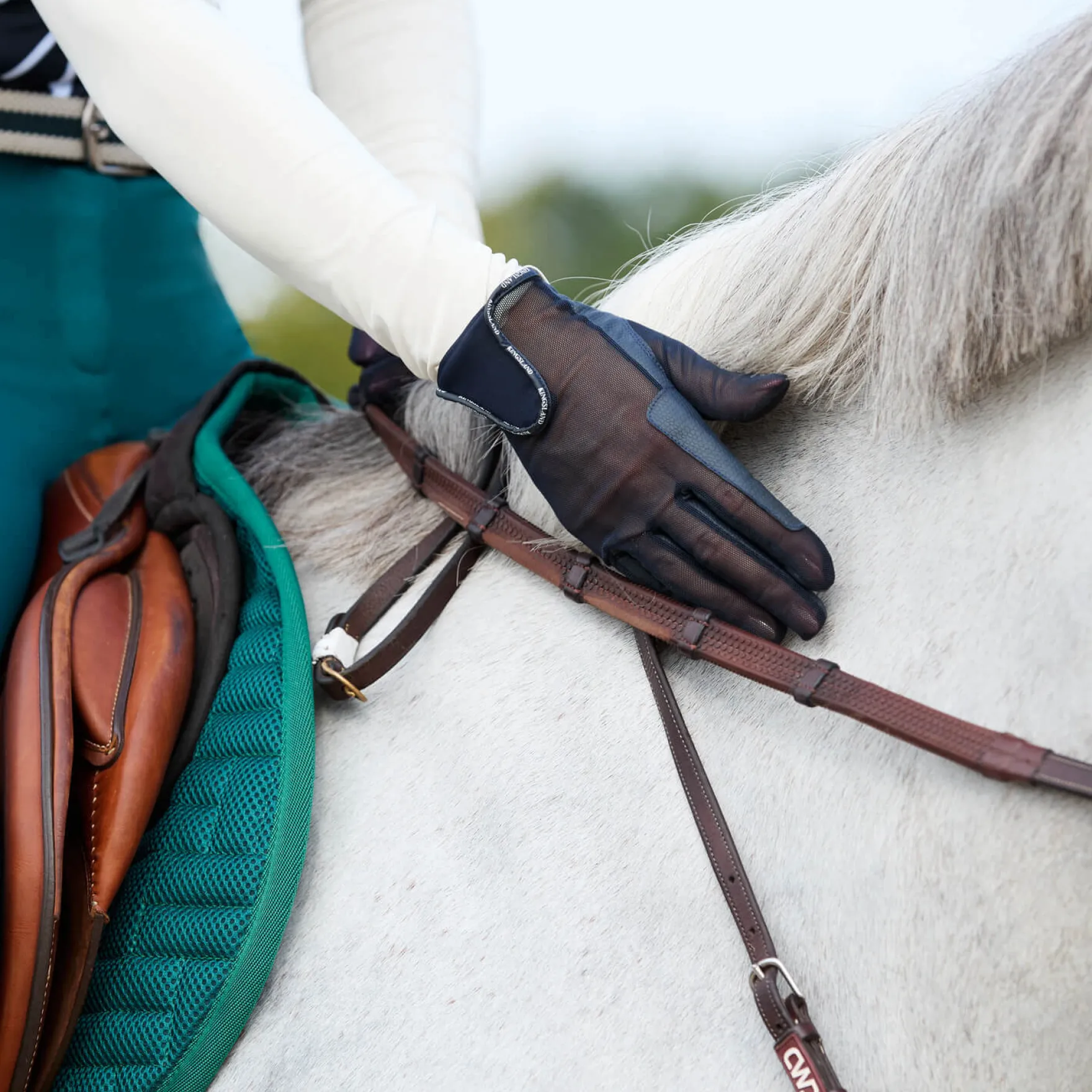 Reithose Damen KLKaya FS25, Kniebesatz, Knie-Grip