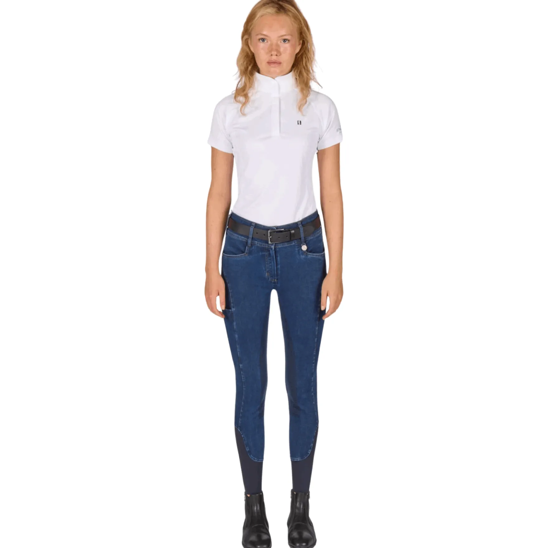 Reithose Damen KLKayce H-Shape FS26, Vollbesatz, Full-Grip, Jeansreithose