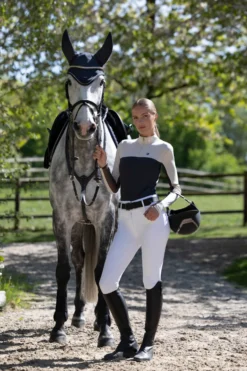 Reithose Damen KLKora H-Shape HW26, Kniebesatz, Knee-Grip, Kompression