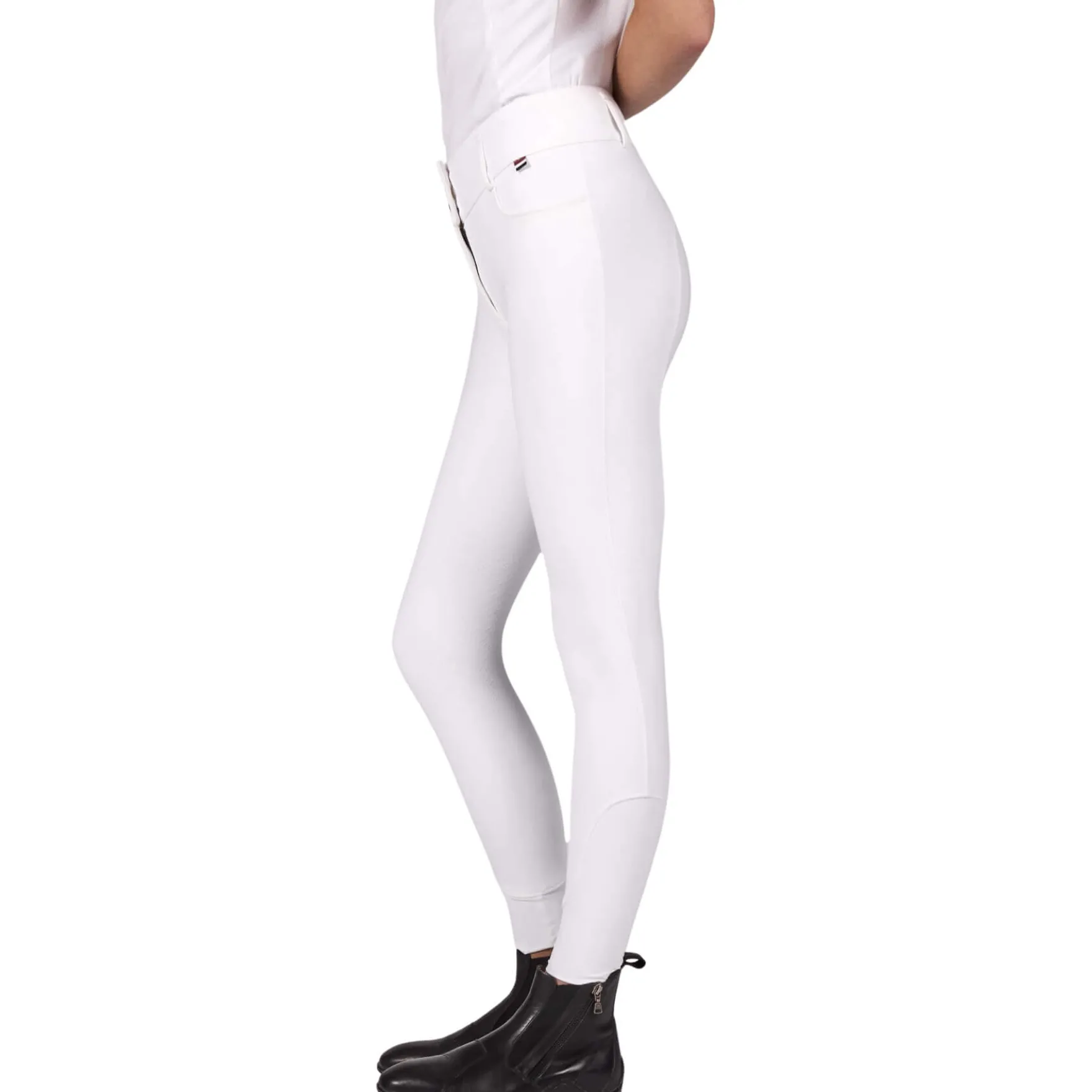 Reithose Damen KLKora H-Shape HW26, Kniebesatz, Knee-Grip, Kompression