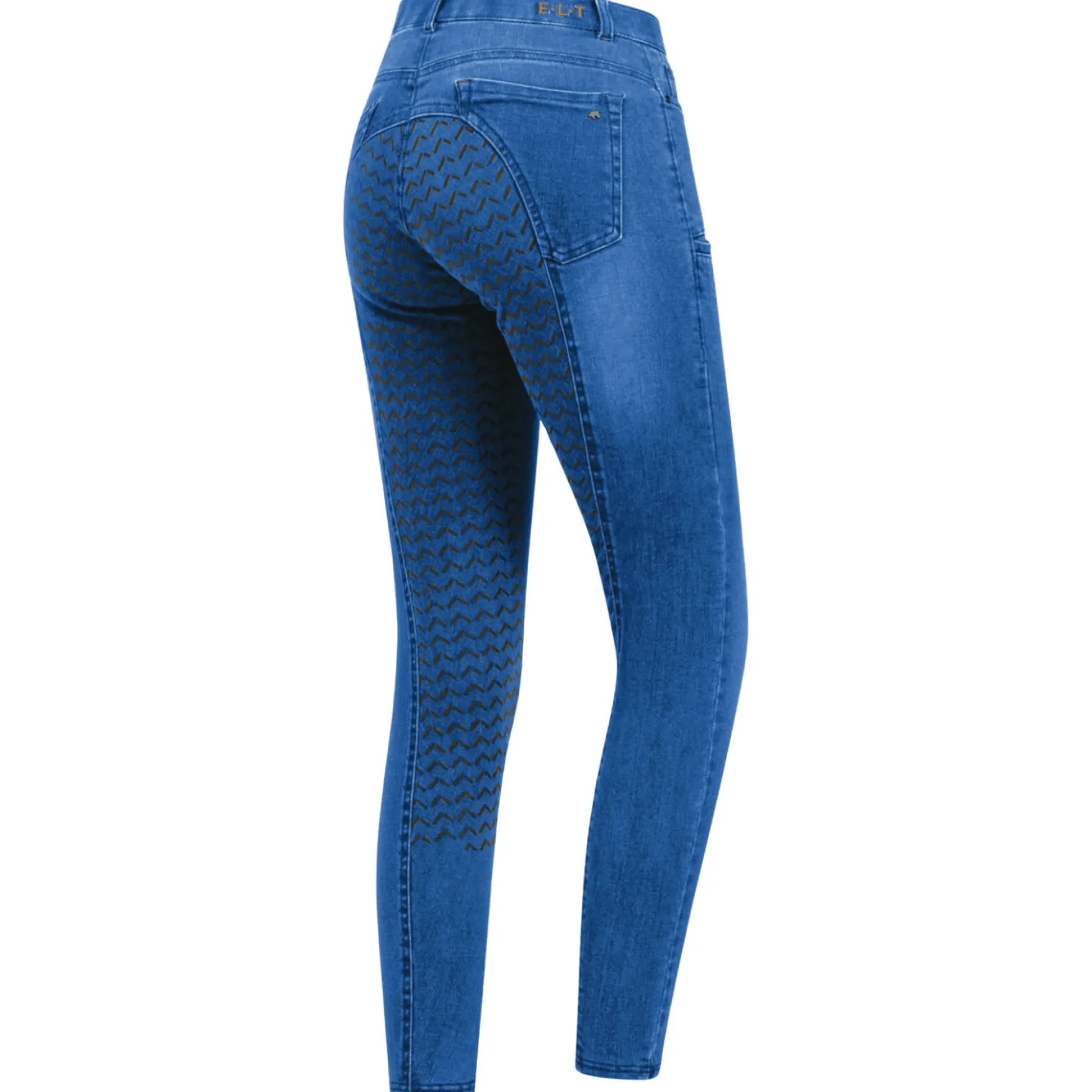 Reithose Damen Luna, Jeansreithose, Vollbesatz, Full-Grip