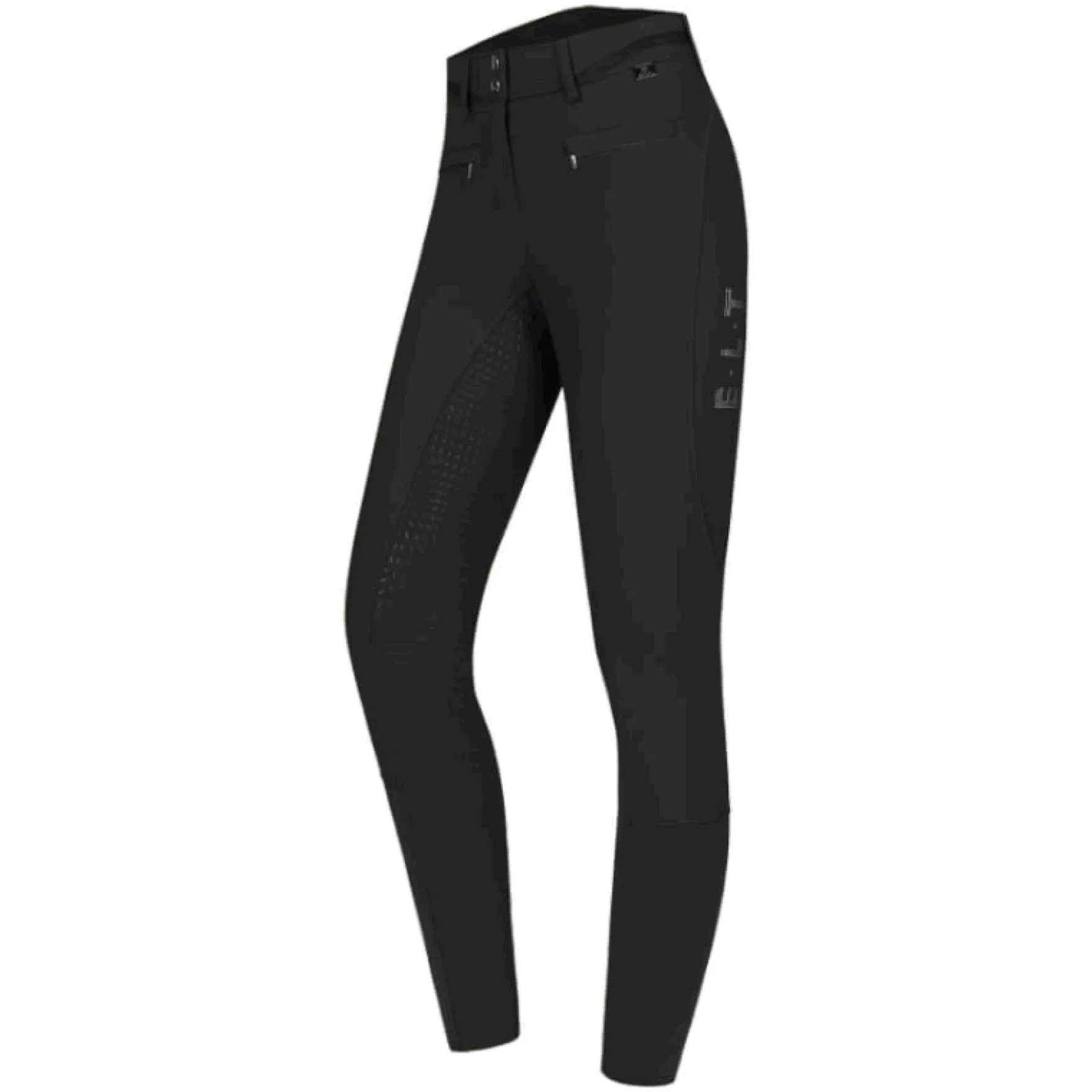 Reithose Damen Maja Glam Curved High Waist, Vollbesatzreithose