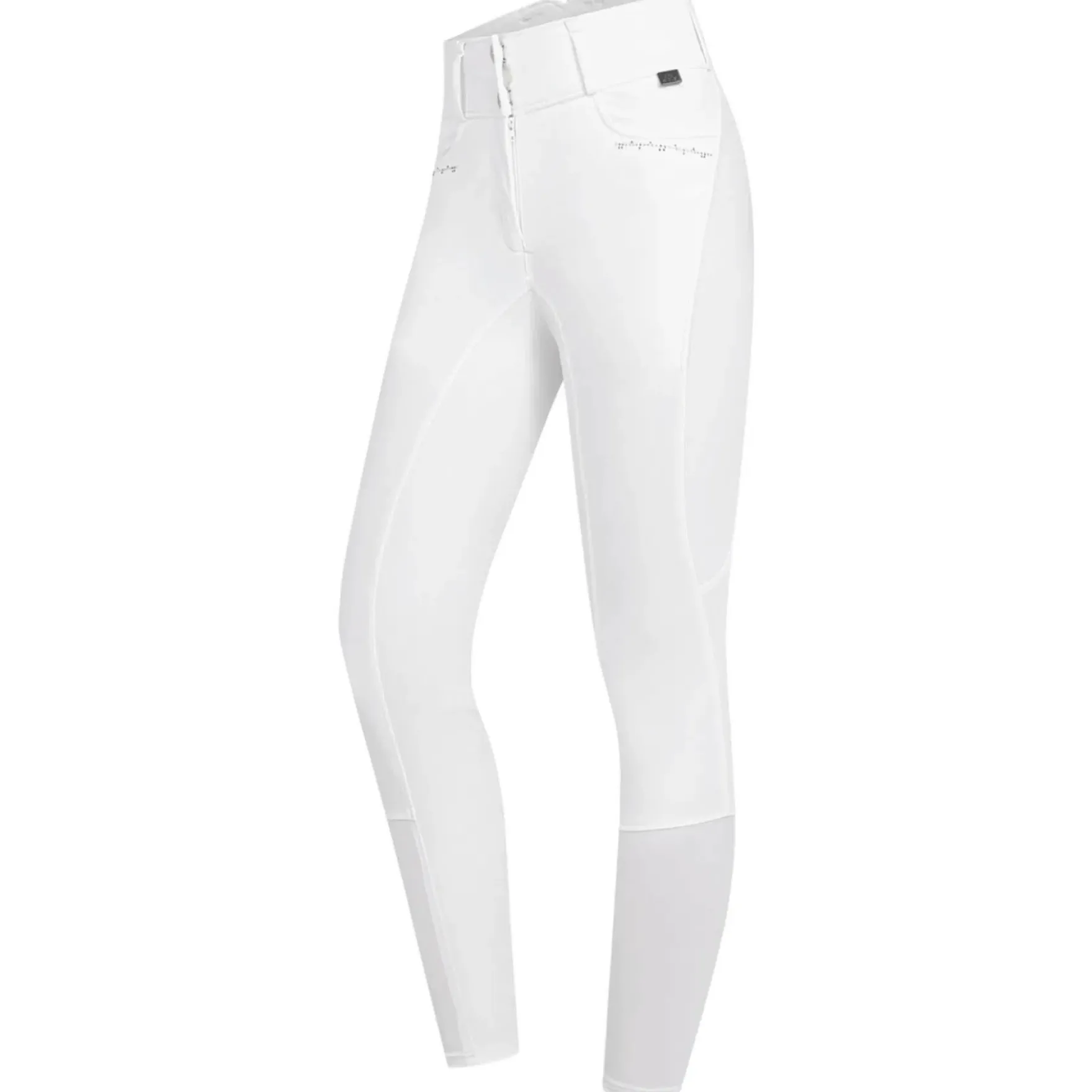 Reithose Damen Mathilda Glam, Vollbesatz, Full-Grip, High Waist, Kompression