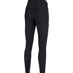 Reithose Damen New Lugana FlexTec Leather, Vollbesatz, Kunstleder-Besatz