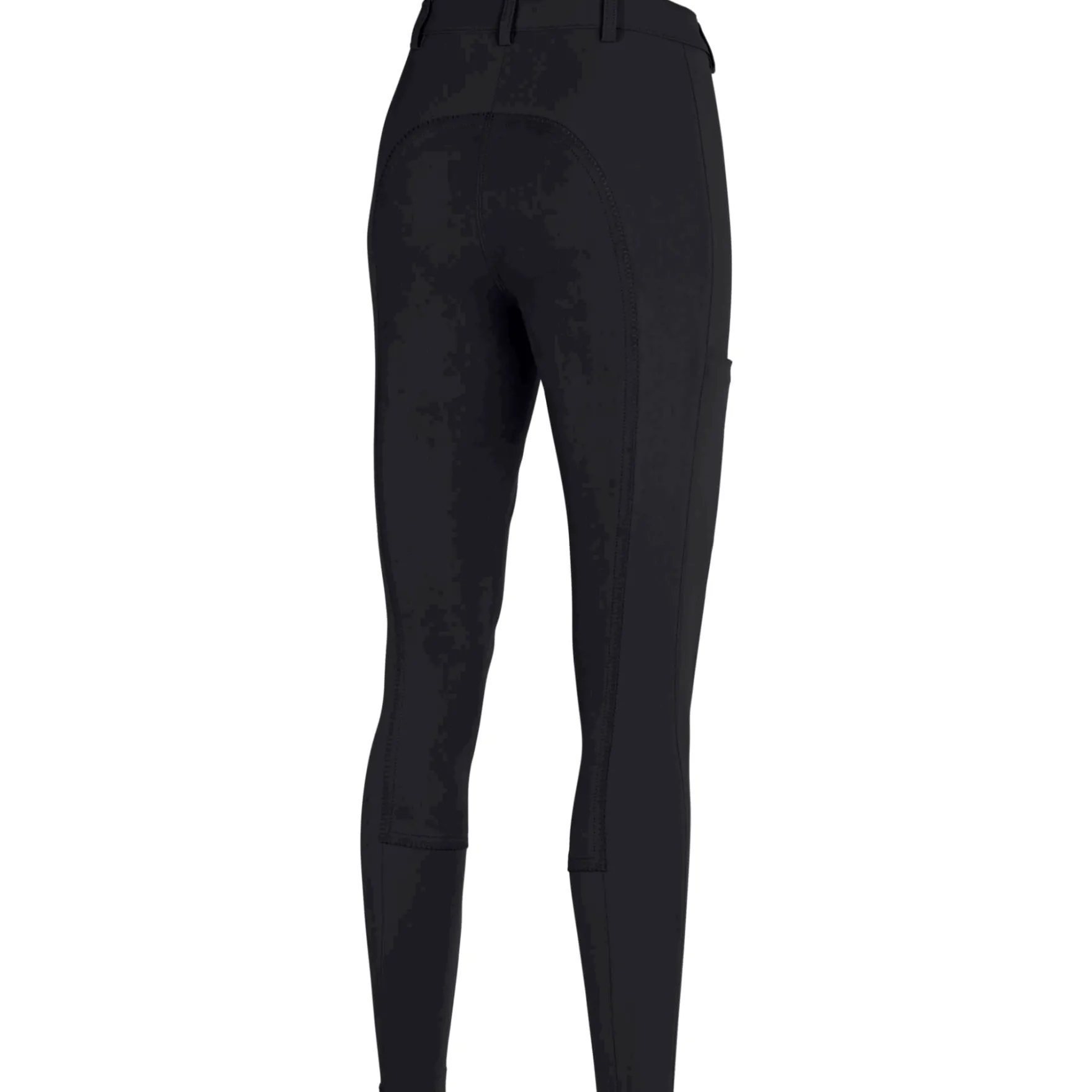 Reithose Damen New Lugana FlexTec Leather, Vollbesatz, Kunstleder-Besatz