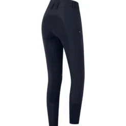Reithose Damen Oktavia Curved High Waist HW24, Vollbesatz, Lederbesatz, Kunstleder