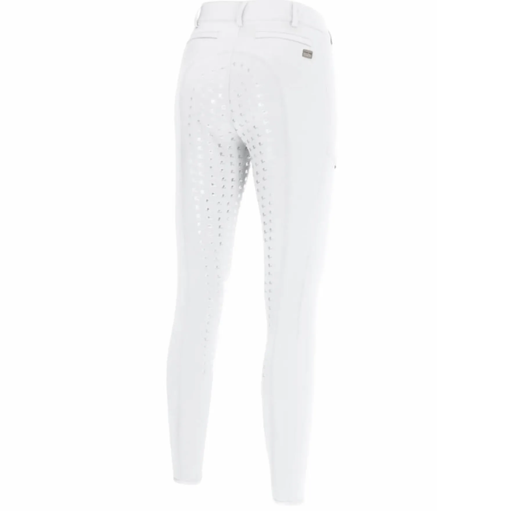 Reithose Damen Oliva Athleisure FS22, Vollbesatz, Siebdruck-Besatz
