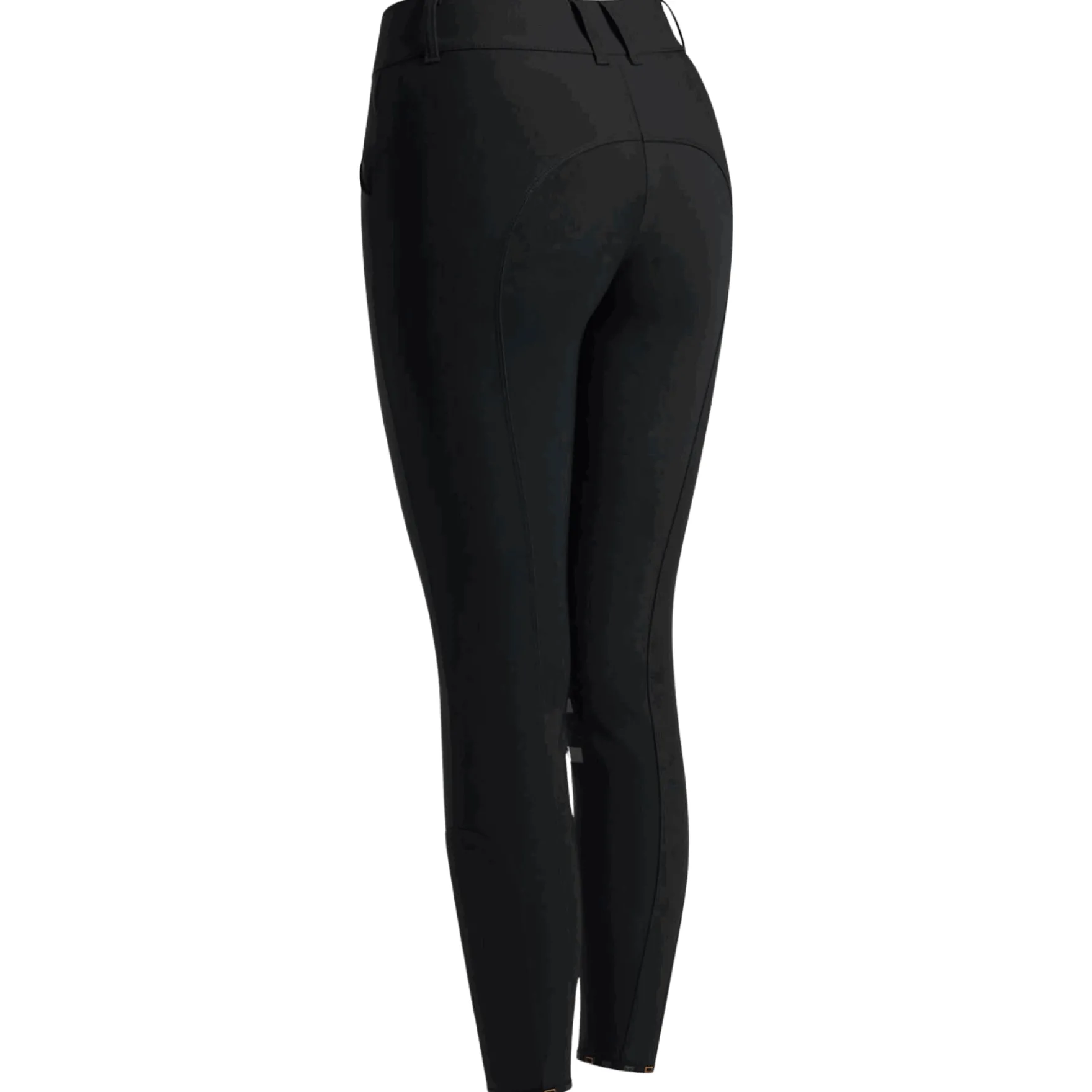 Reithose Damen RG High Waist, Kniebesatz, Knee-Grip