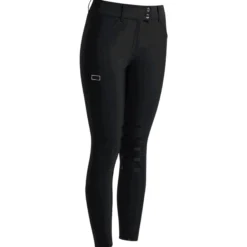 Reithose Damen RG High Waist, Kniebesatz, Knee-Grip