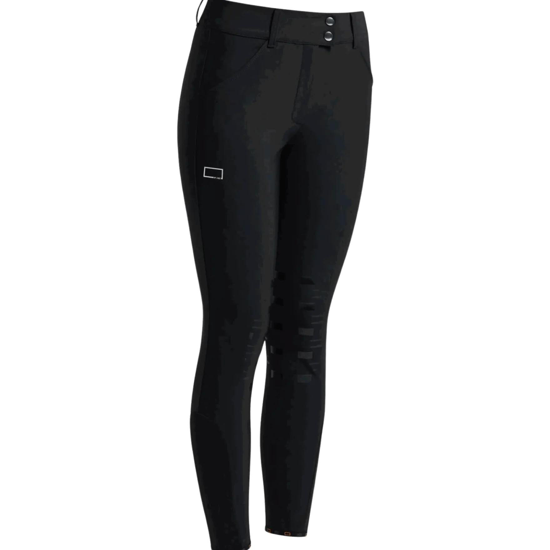 Reithose Damen RG High Waist, Kniebesatz, Knee-Grip