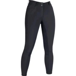 Reithose Damen Savona Style Alos, High Waist, Vollbesatz, Kunstlederbesatz