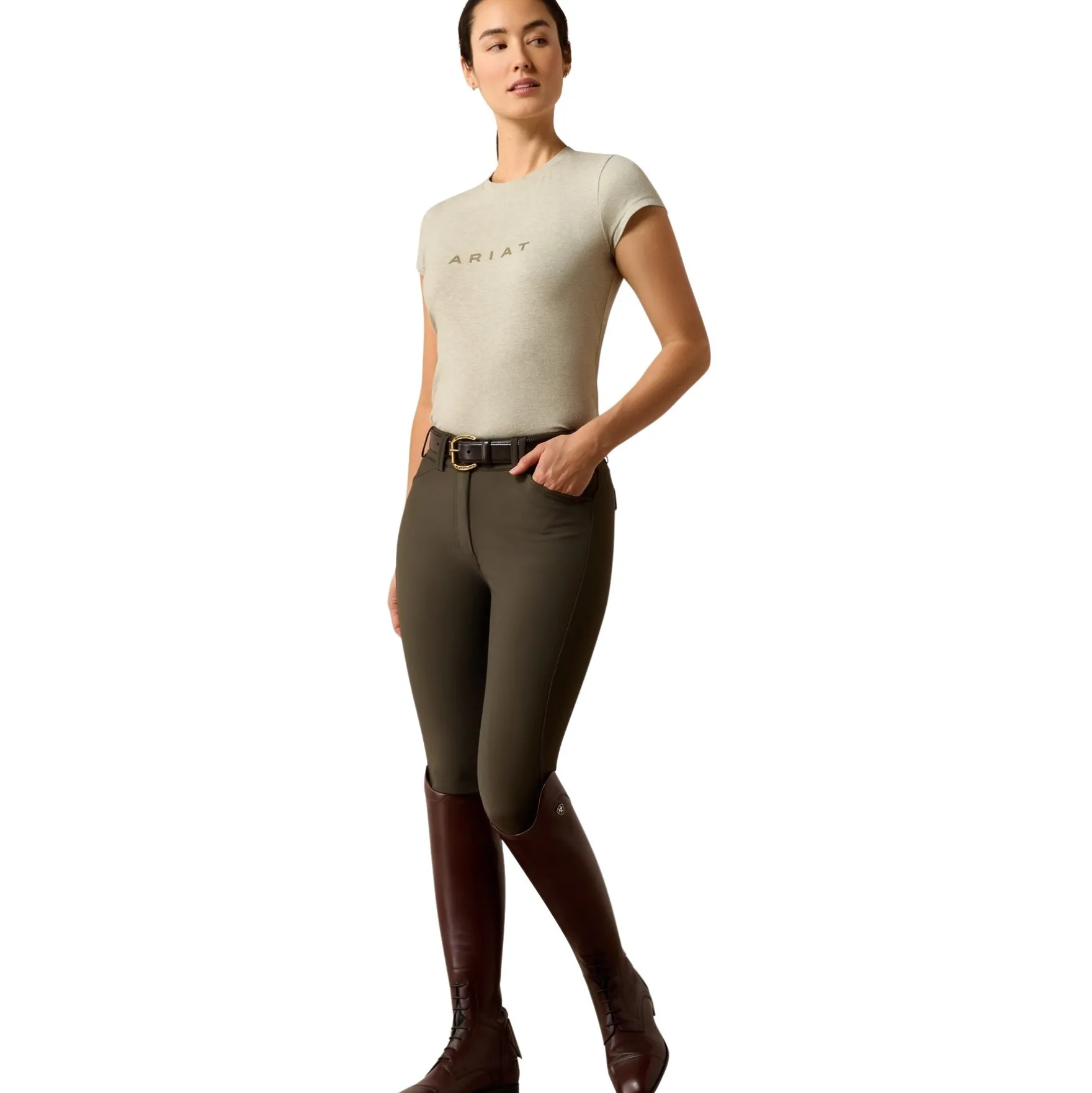 Reithose Damen Tri Factor Frost 2.0, Vollbesatz, Full-Grip, Winterreithose