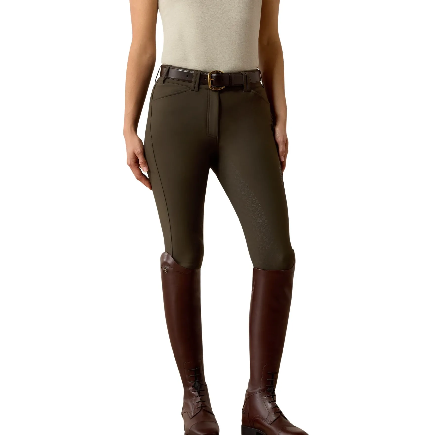 Reithose Damen Tri Factor Frost 2.0, Vollbesatz, Full-Grip, Winterreithose
