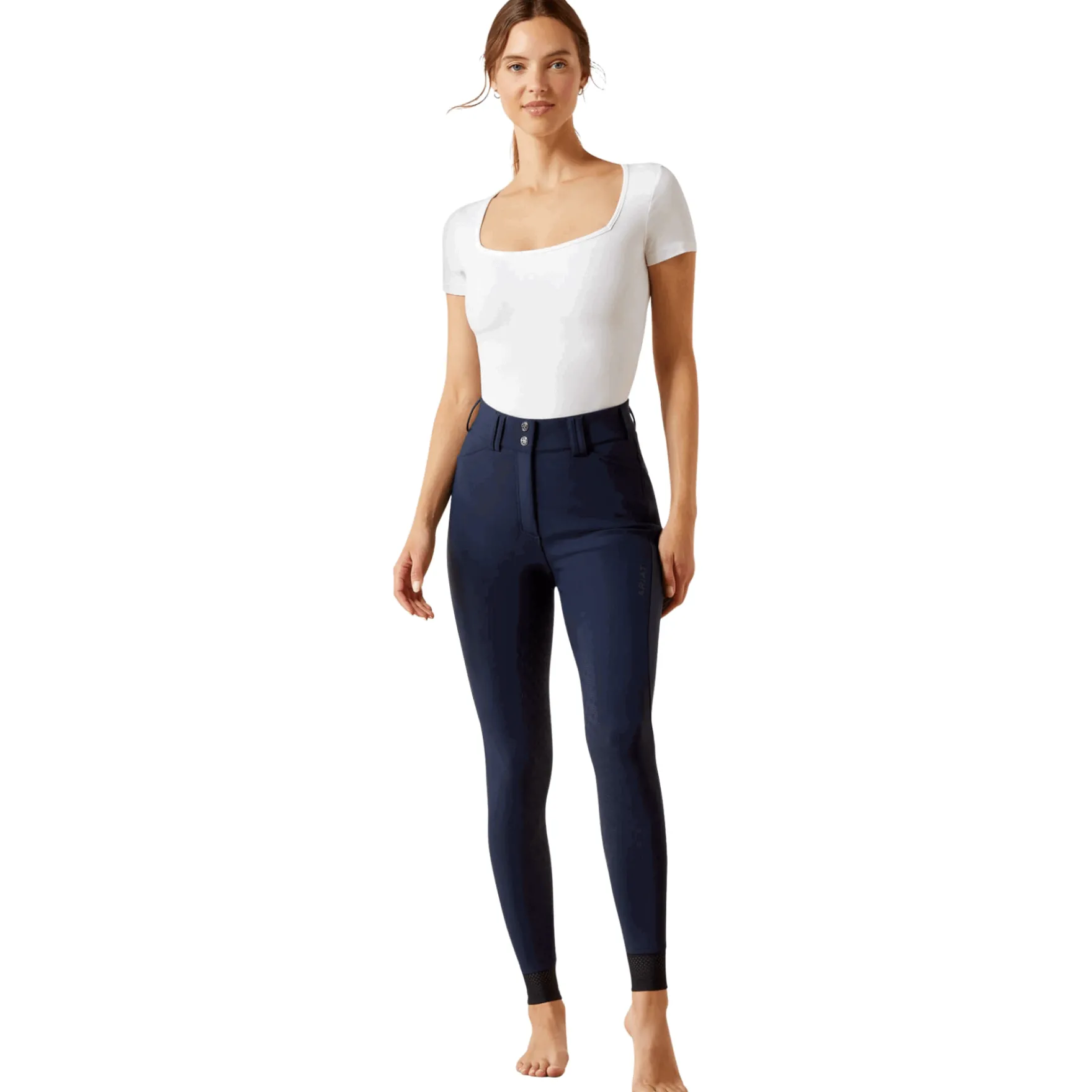 Reithose Damen Tri Factor Frost 2.0, Vollbesatz, Full-Grip, Winterreithose