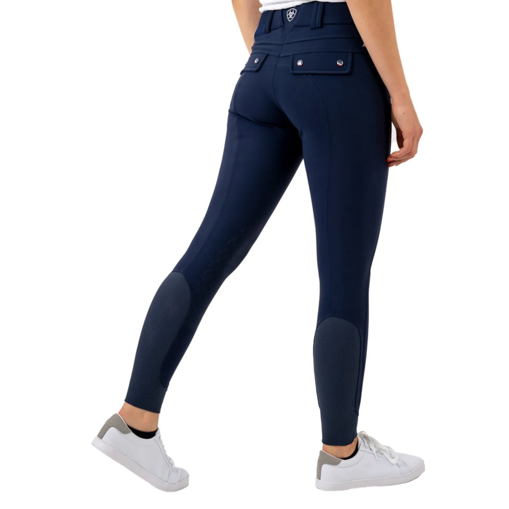 Reithose Damen Tri Factor, Kniebesatz, Knee-Grip