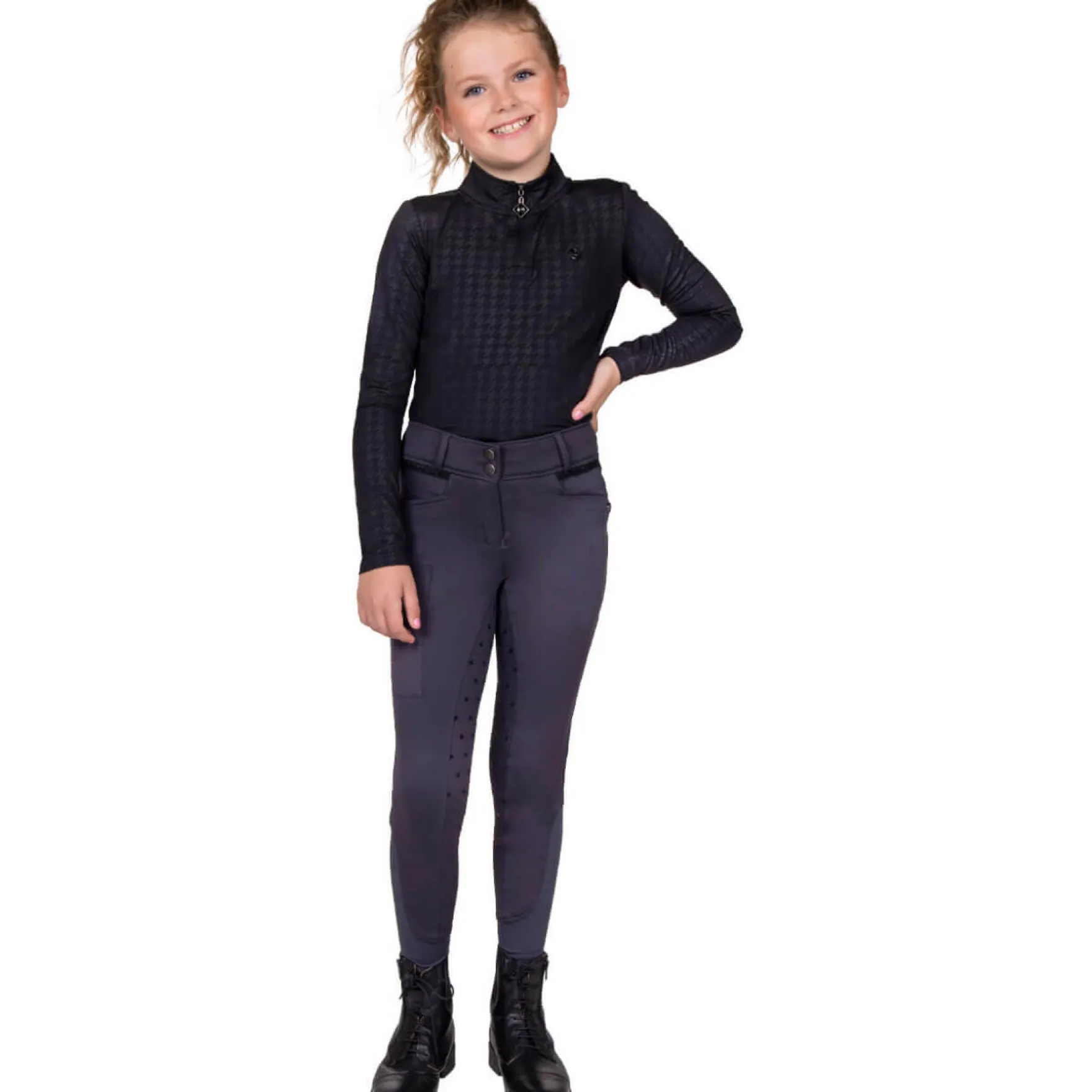 Reithose Kinder Fayen HW24, Vollbesatz, Full-Grip