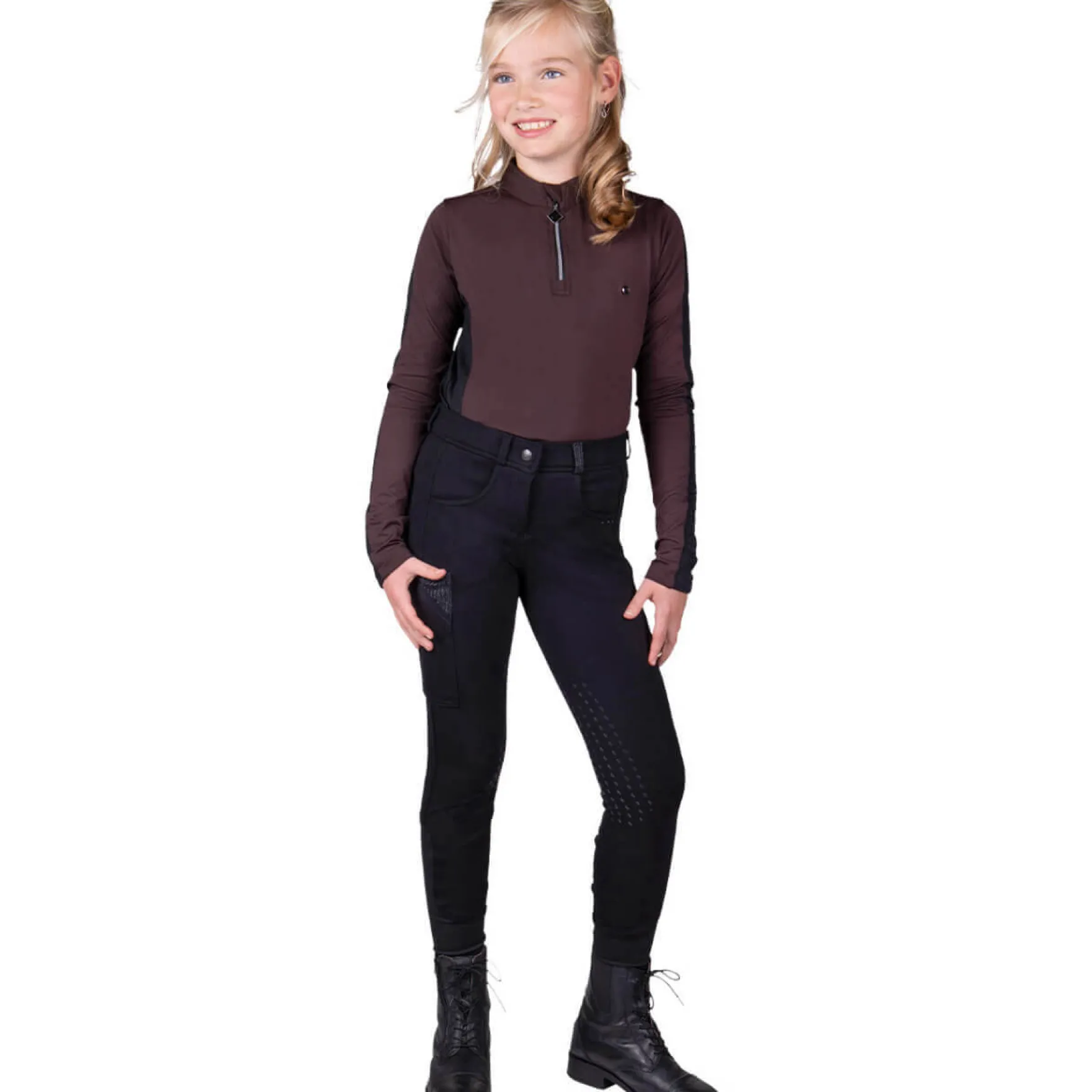 Reithose Kinder Kae, Kniebesatz, Knee-Grip
