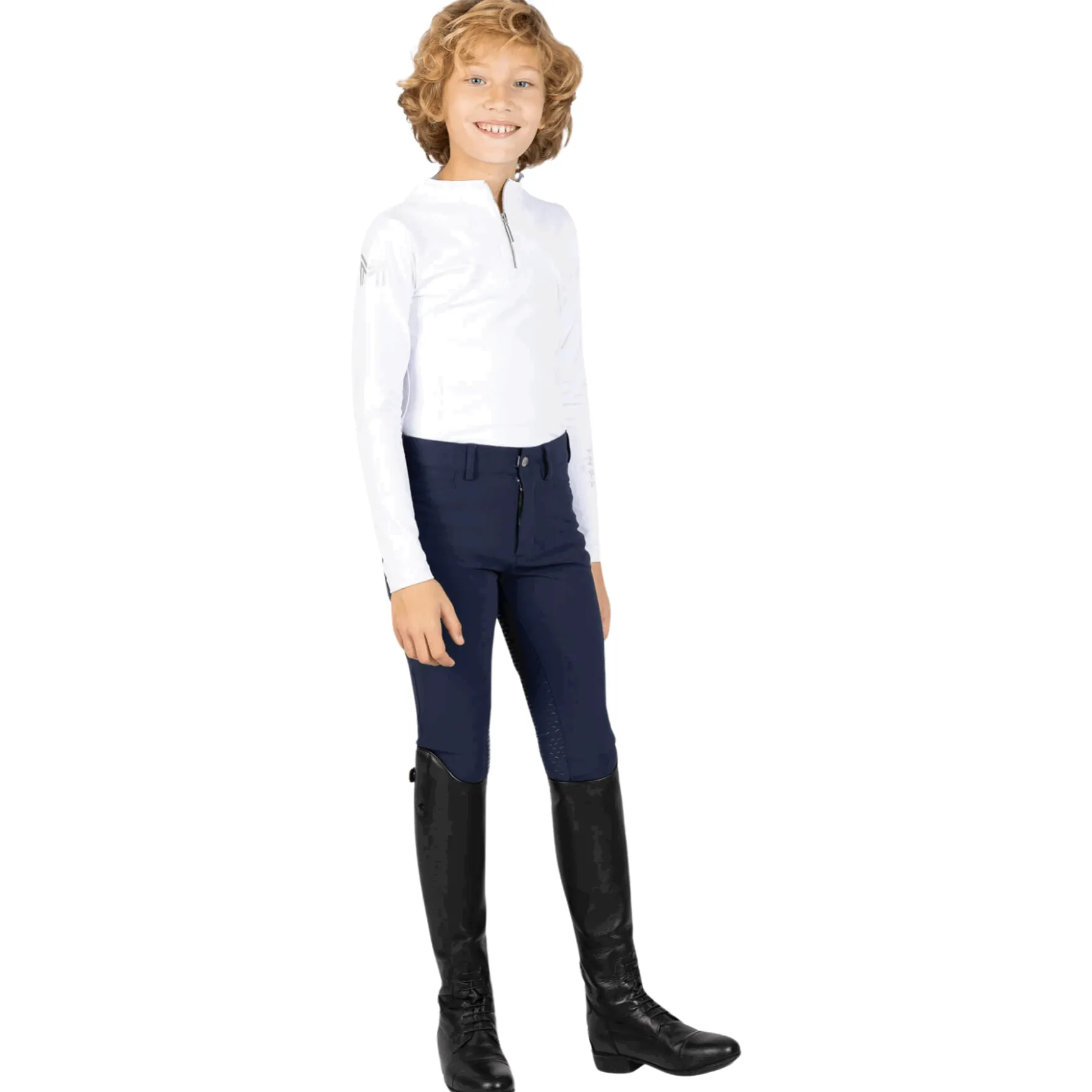 Reithose Kinder YR Performance Breeches, Vollbesatz, Full-Grip