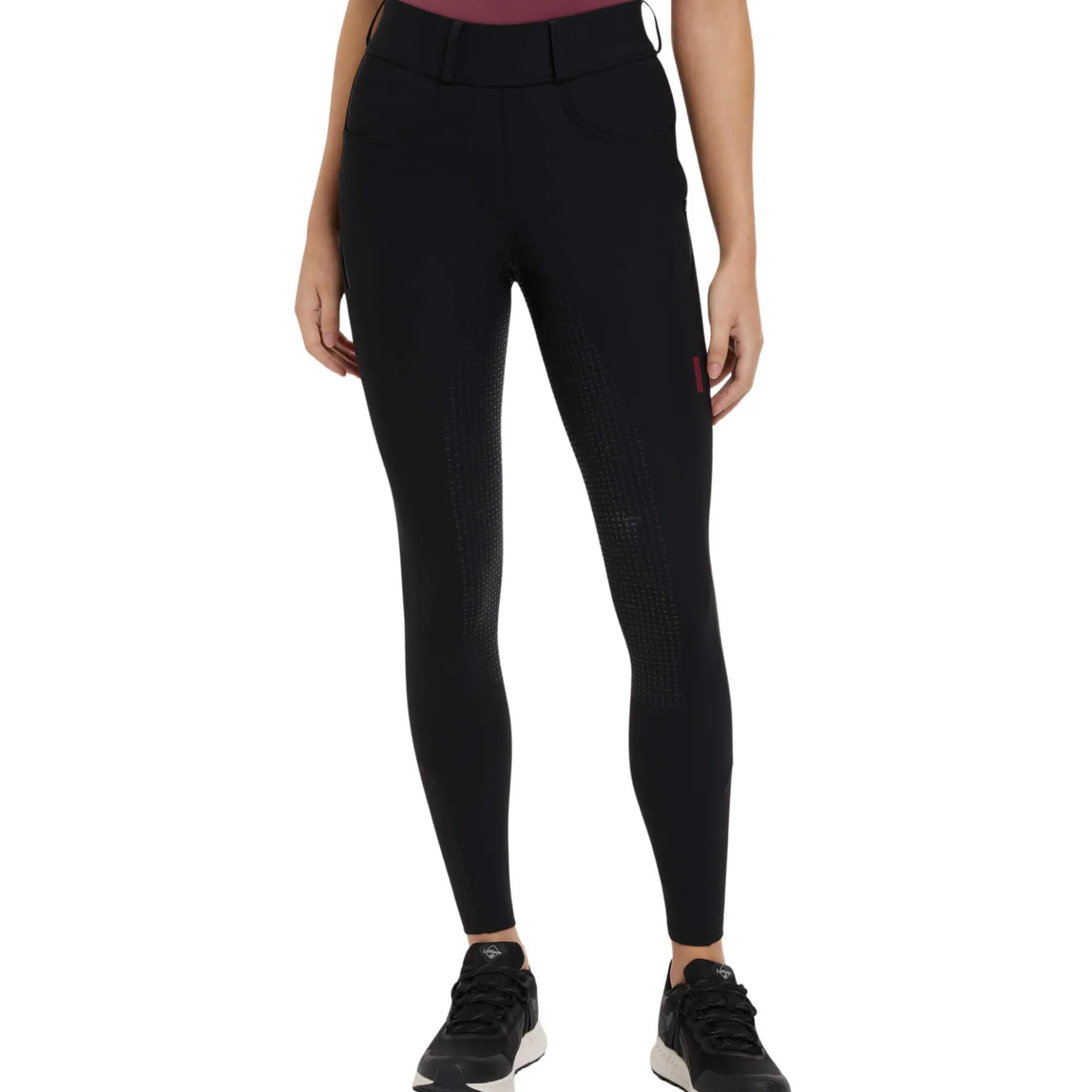 Reitleggings Damen Amy Breggings, High Waist, Vollbesatz, Full-Grip
